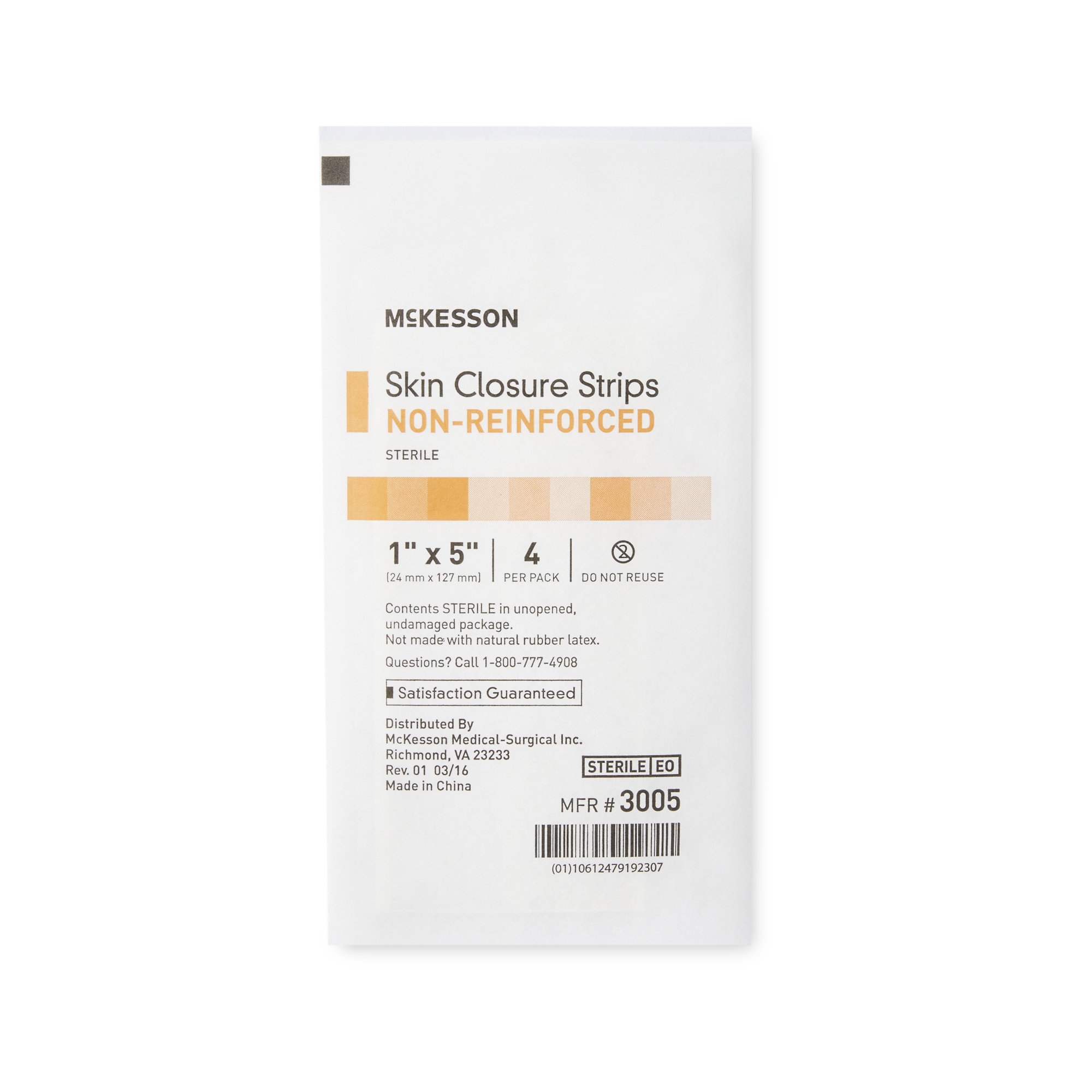 McKesson Brand - 3005 McKesson Nonreinforced Skin Closure Strip