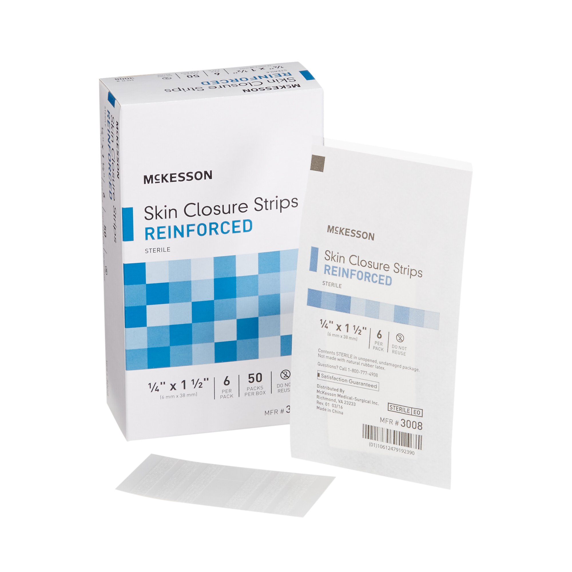 McKesson Brand - 3008 McKesson Skin Closure Reinforced Strip