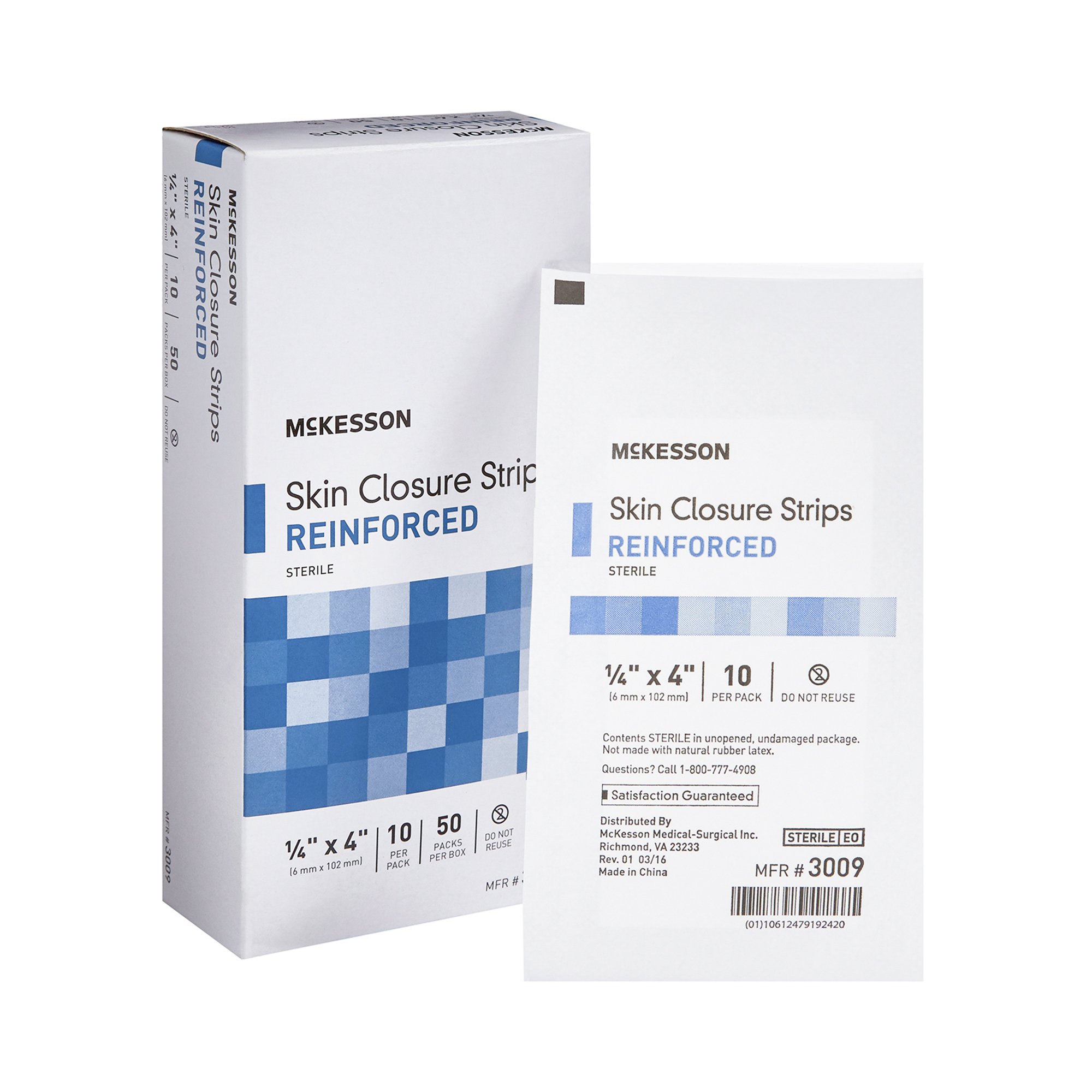 McKesson Brand - 3009 McKesson Skin Closure Reinforced Strip