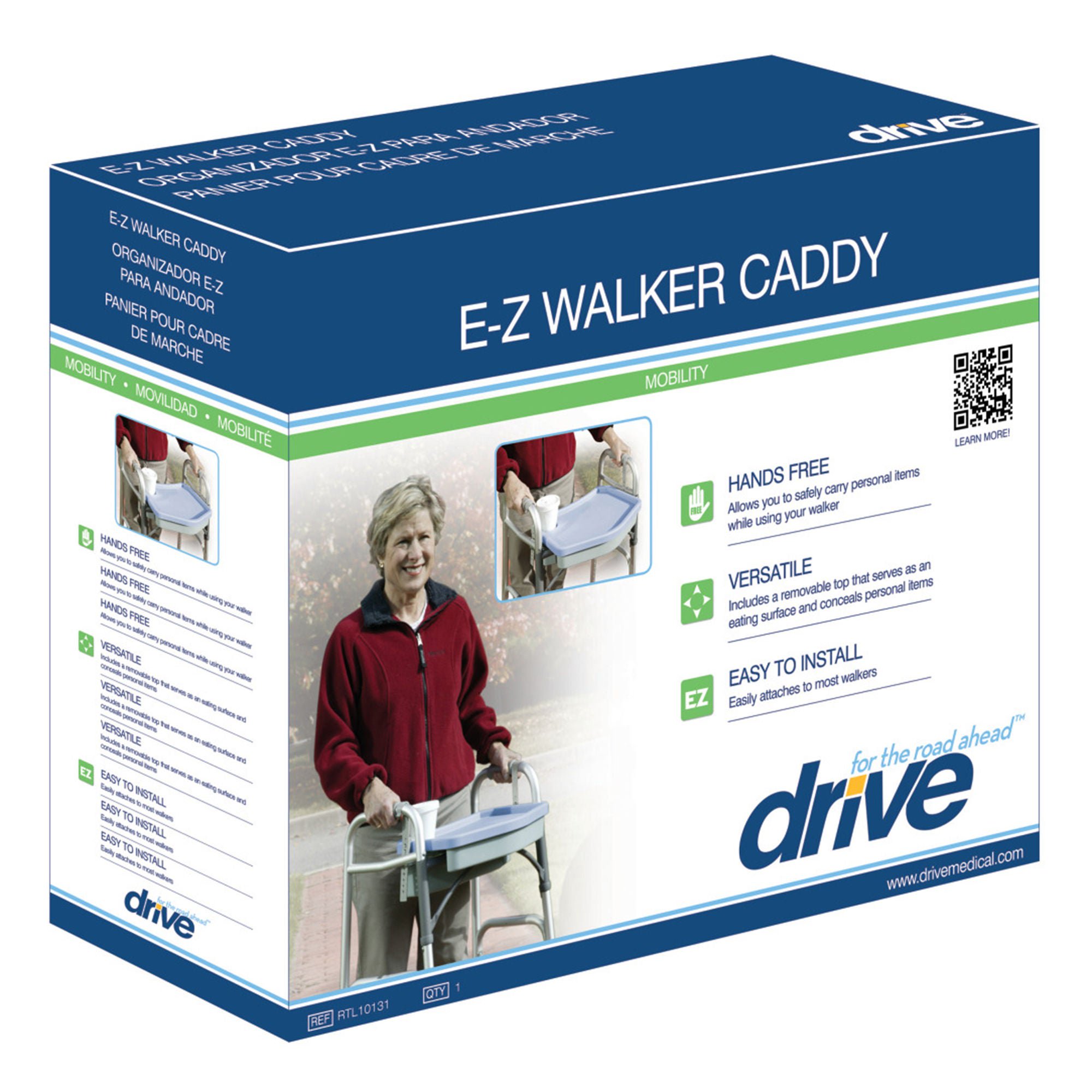 Drive DeVilbiss Healthcare - RTL10131 E-Z Walker Walker Caddy For Walker