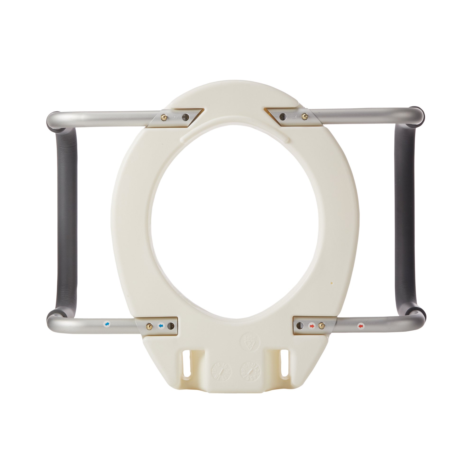 Drive DeVilbiss Healthcare - 12402 drive™ Premium Raised Toilet Seat with Removable Arms