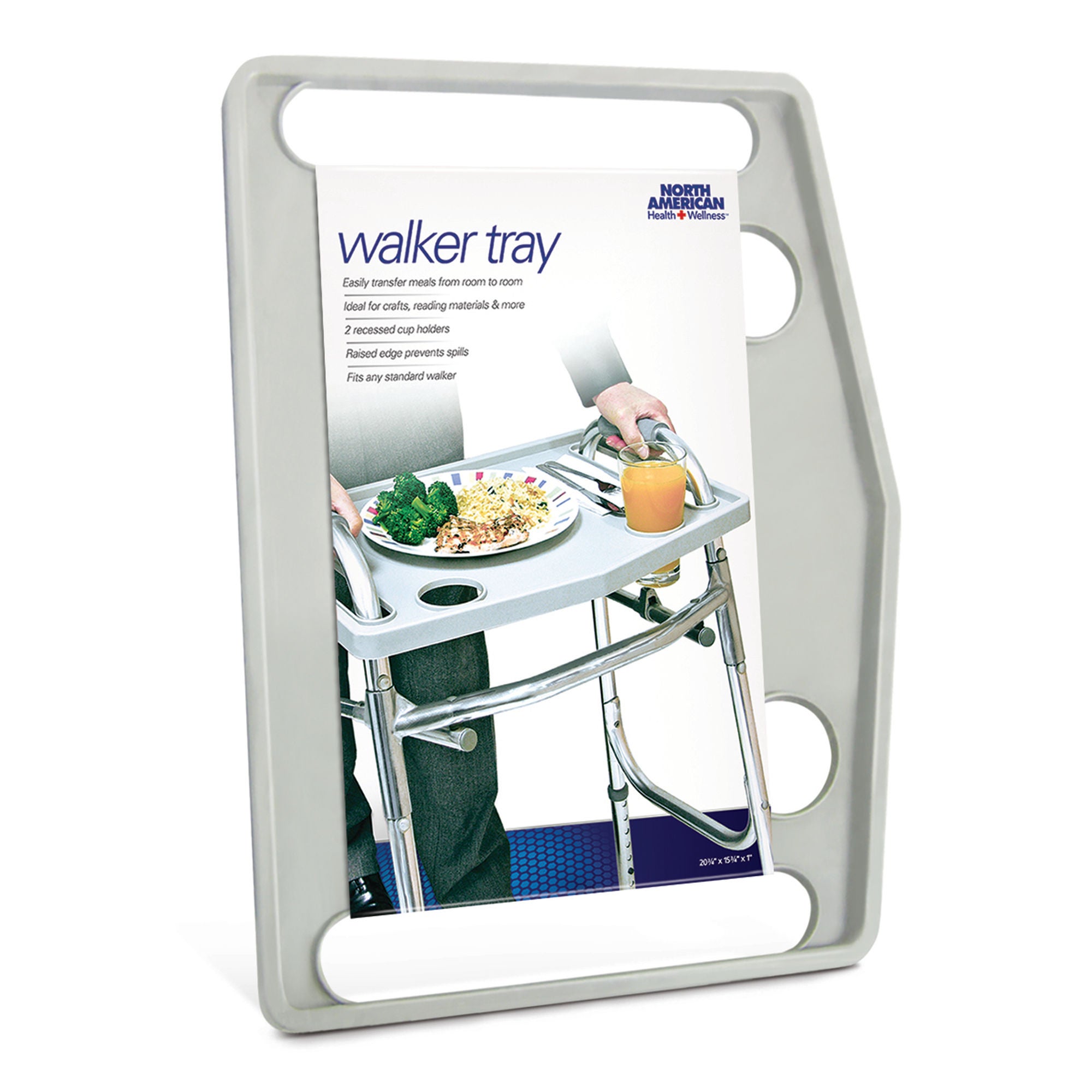 Jobar International - JB4790GRA North American Health + Wellness® Tray For Walker