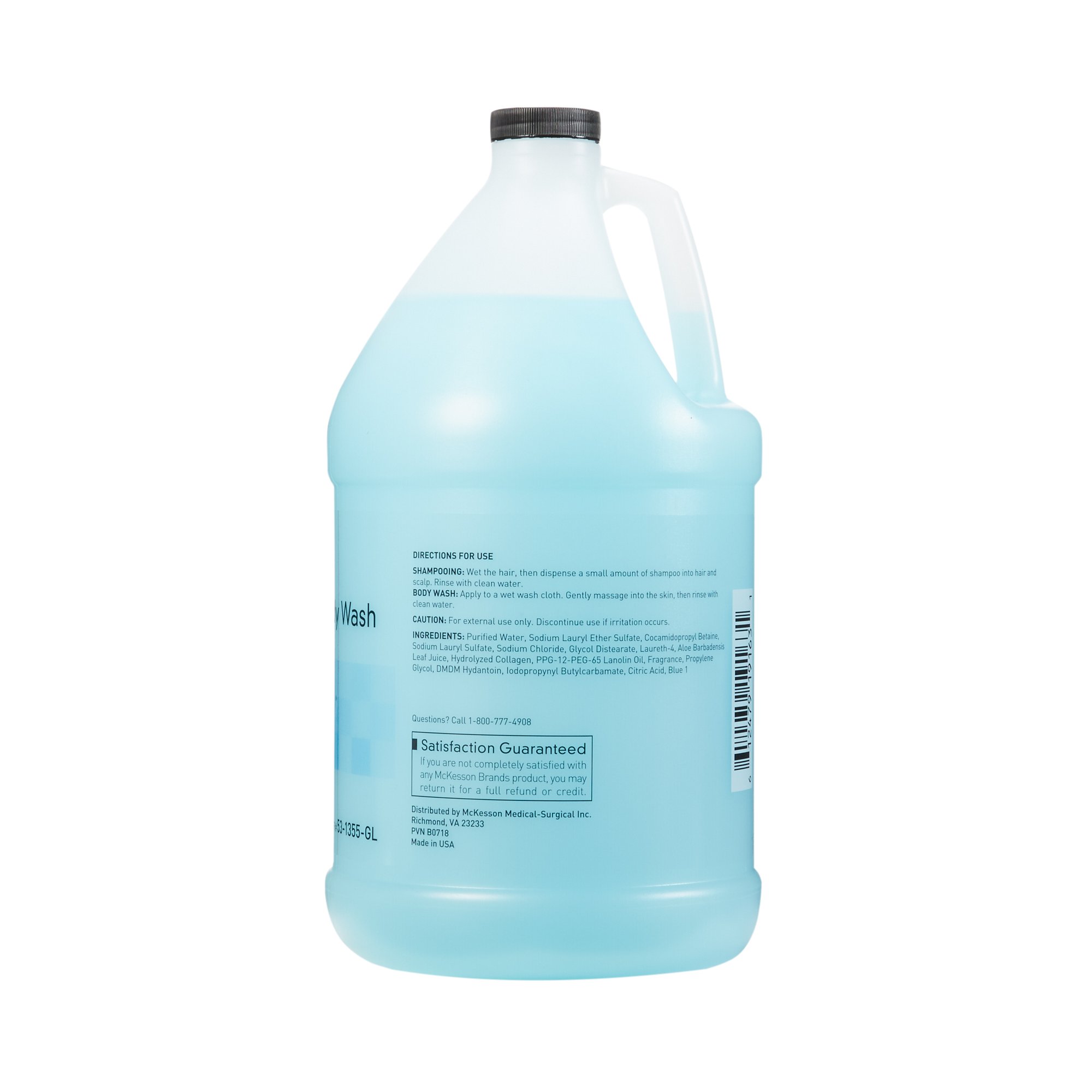 McKesson Brand 53-1355-GL - McKesson two-in-one shampoo and Body Wash, Summer Rain Scent, 1 Gallon Jug - 1/Each, 4/Case