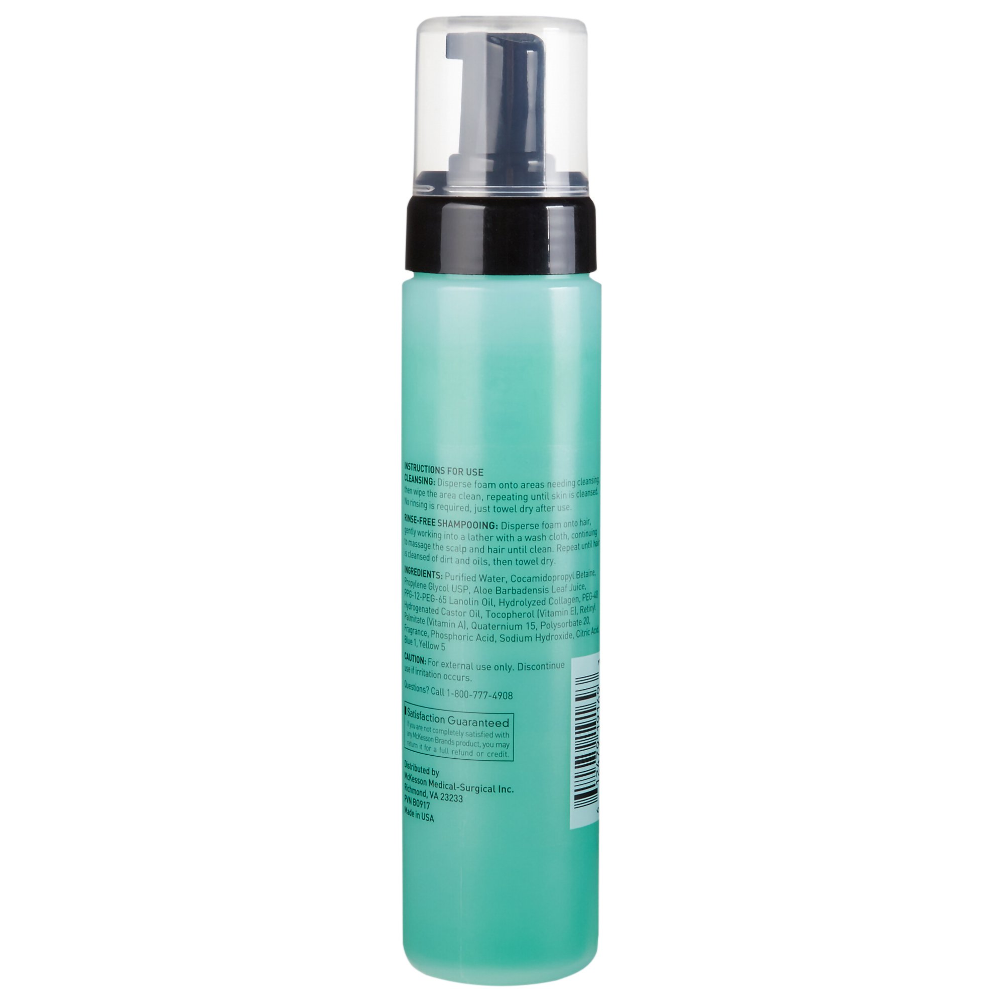 McKesson Brand 53-22952-9 - McKesson Rinse-Free Body Wash, Cucumber Melon Scent, 9 oz Pump Bottle - 1/Each, 12/Case