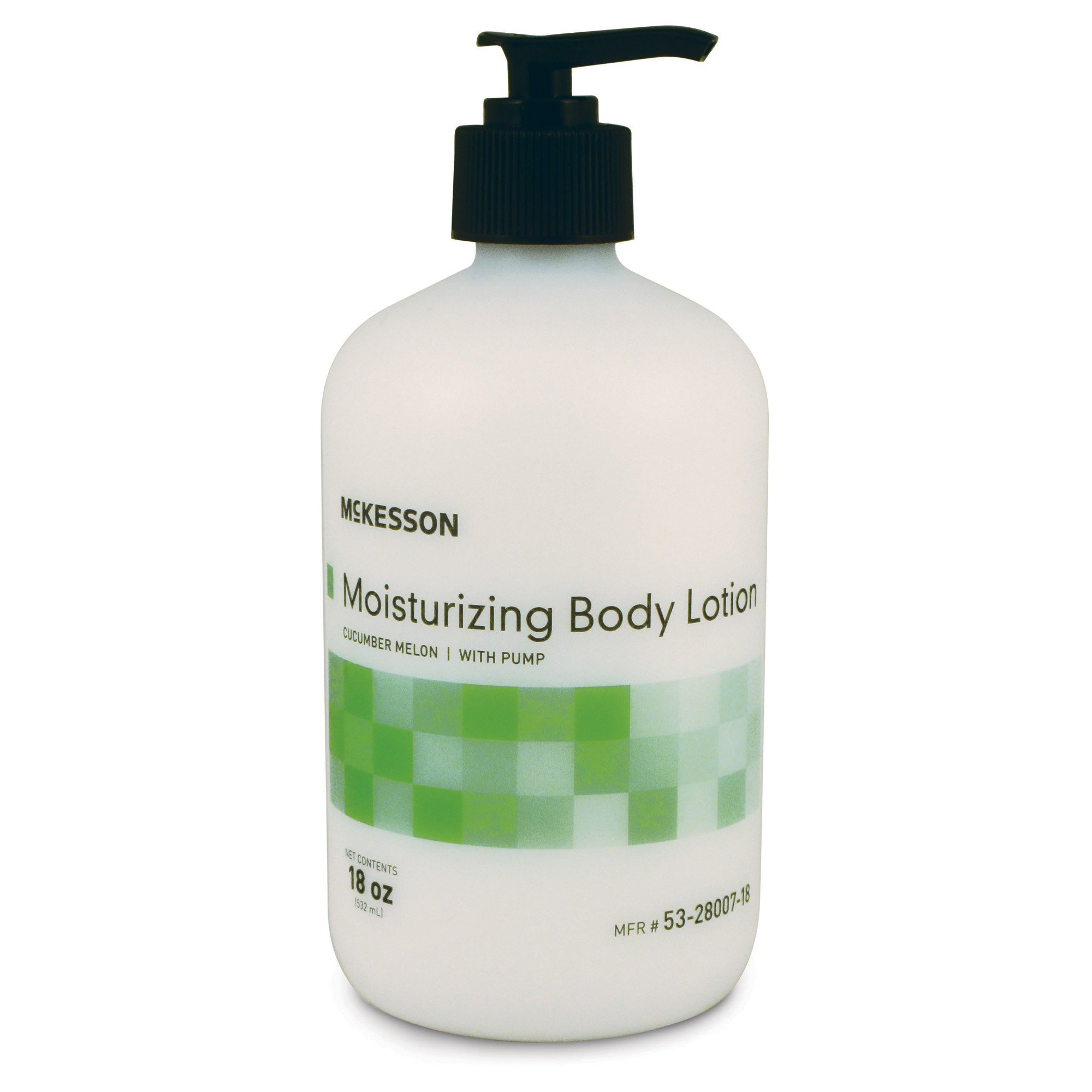 McKesson Brand 53-28007-18 - McKesson Cucumber Melon Scent Hand and Body Moisturizer, 18-oz Pump Bottle - 1/Each, 12/Case