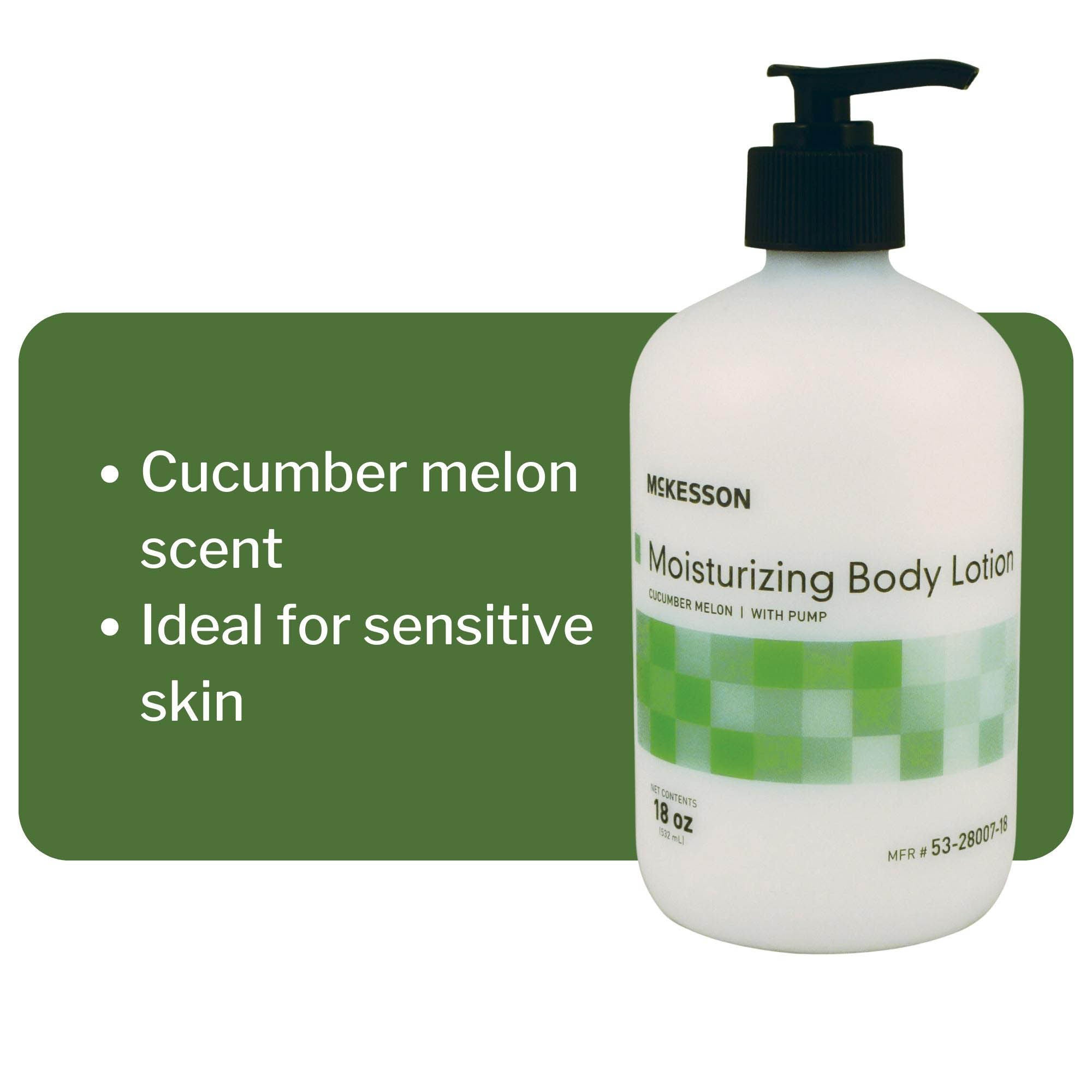 McKesson Brand - 53-28007-18 McKesson Cucumber Melon Scent Hand and Body Moisturizer