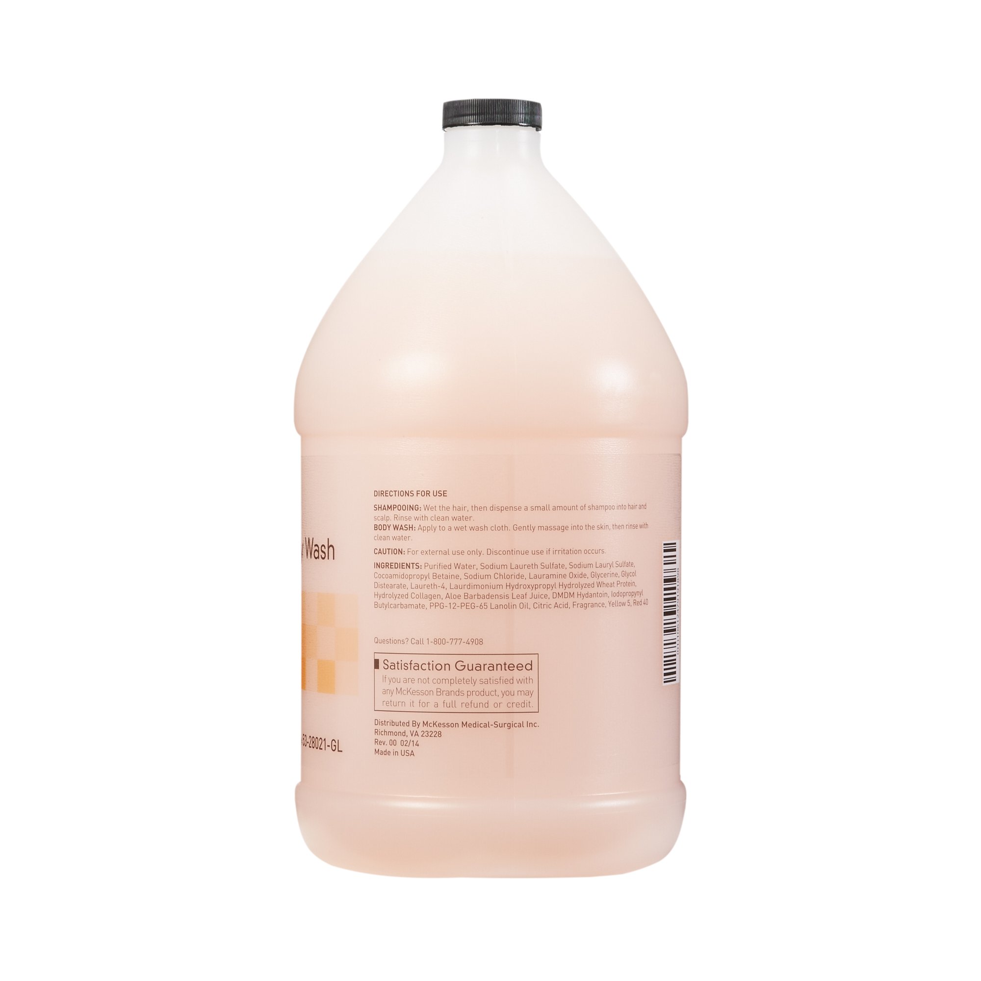 McKesson Brand 53-28021-GL - McKesson two-in-one shampoo and Body Wash, Apricot Scent, 1 Gallon Jug - 1/Each, 4/Case