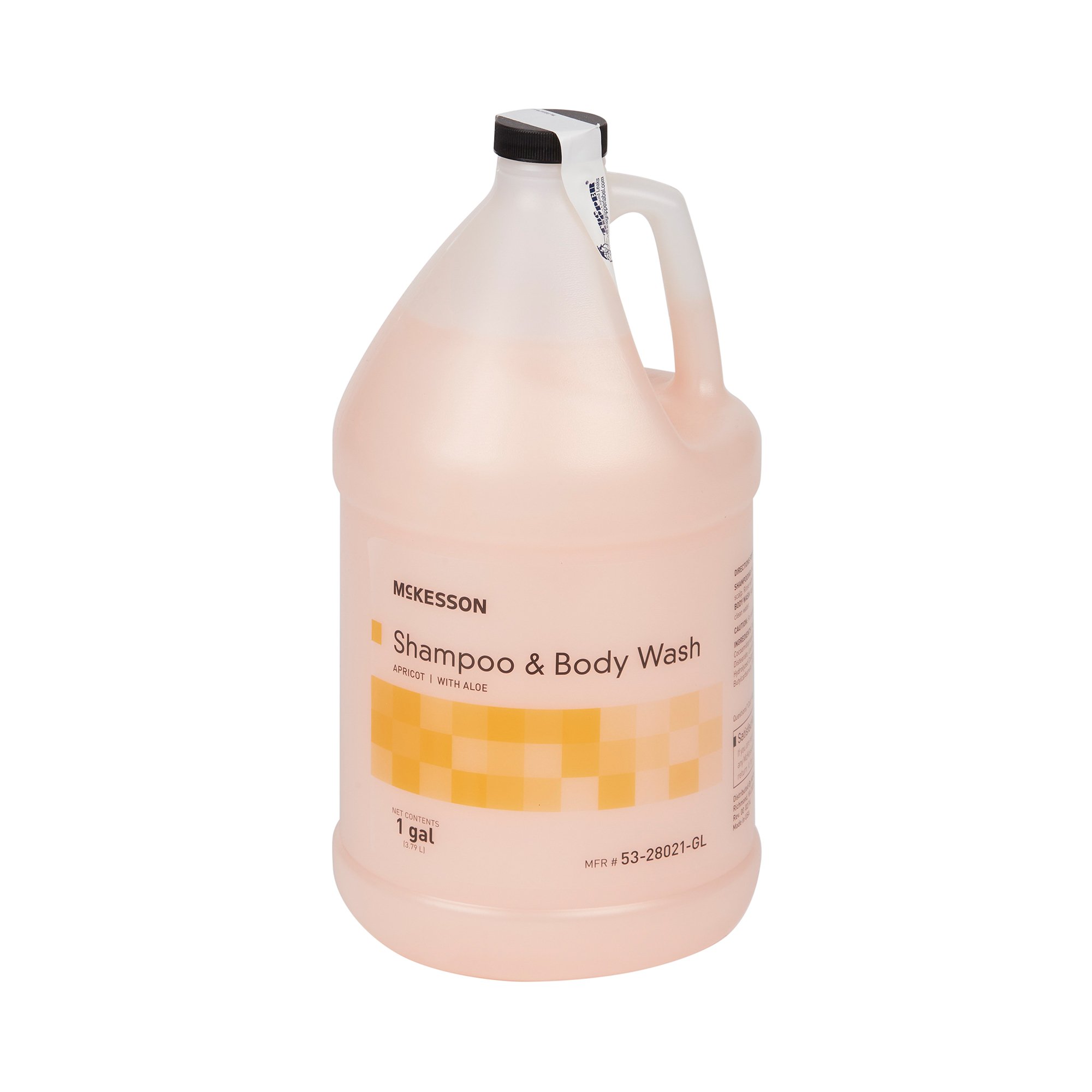 McKesson Brand 53-28021-GL - McKesson two-in-one shampoo and Body Wash, Apricot Scent, 1 Gallon Jug - 1/Each, 4/Case