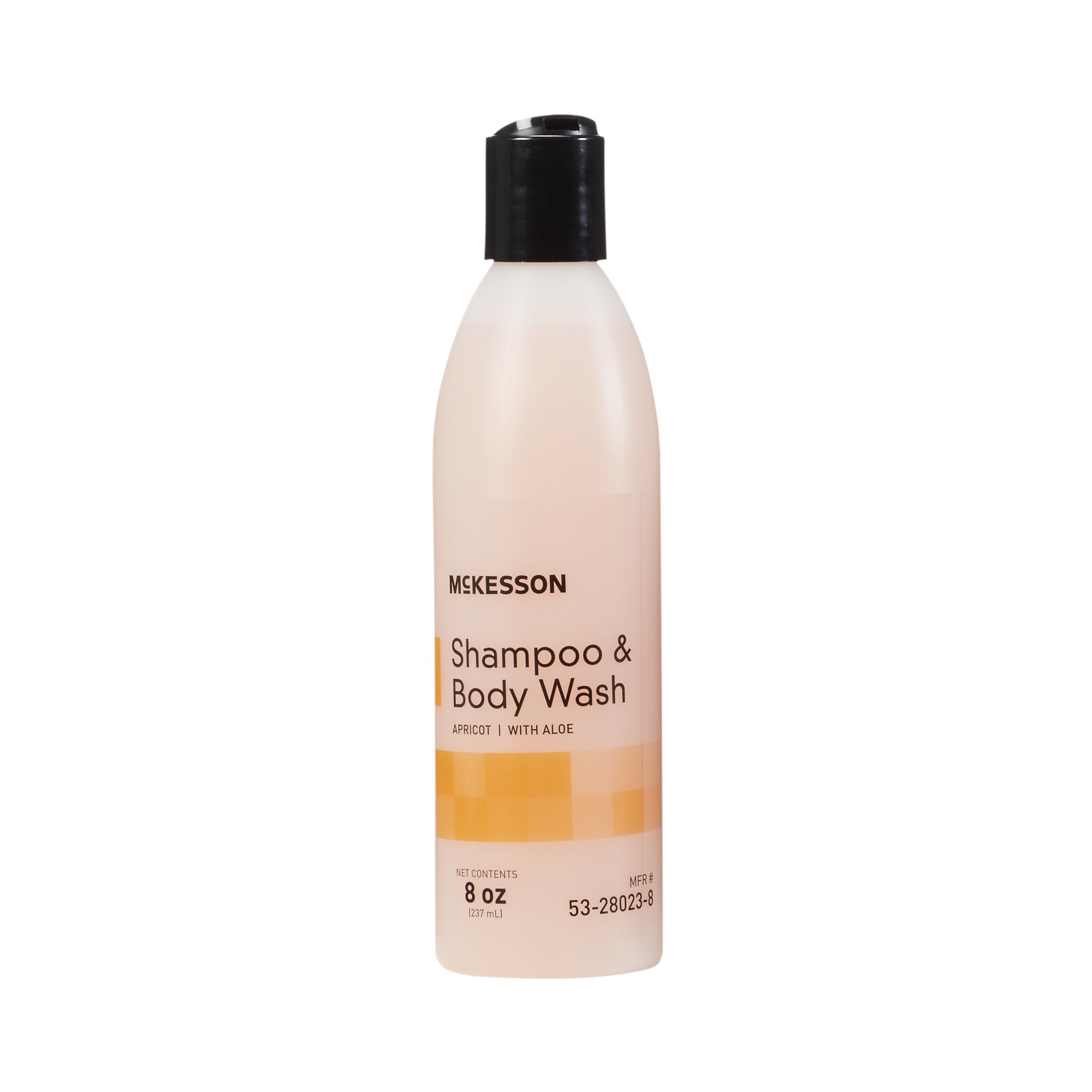 McKesson Brand 53-28023-8 - McKesson Shampoo and Body Wash, Apricot Scent, 8 oz. Squeeze Bottle - 1/Each, 48/Case