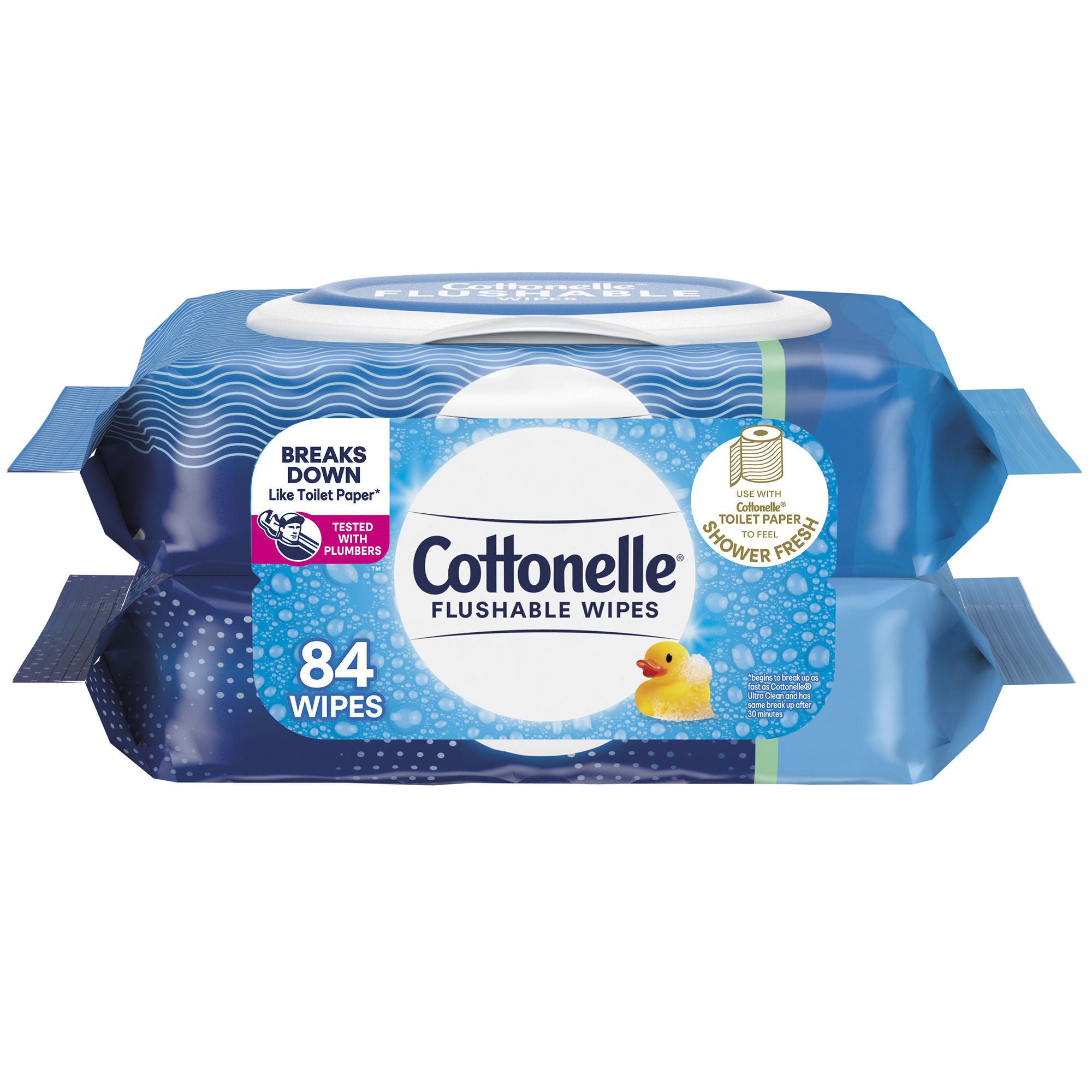 Kimberly Clark - 35970 Flushable Personal Wipe Cottonelle® FreshCare® Soft Pack Refill Scented 84 Count