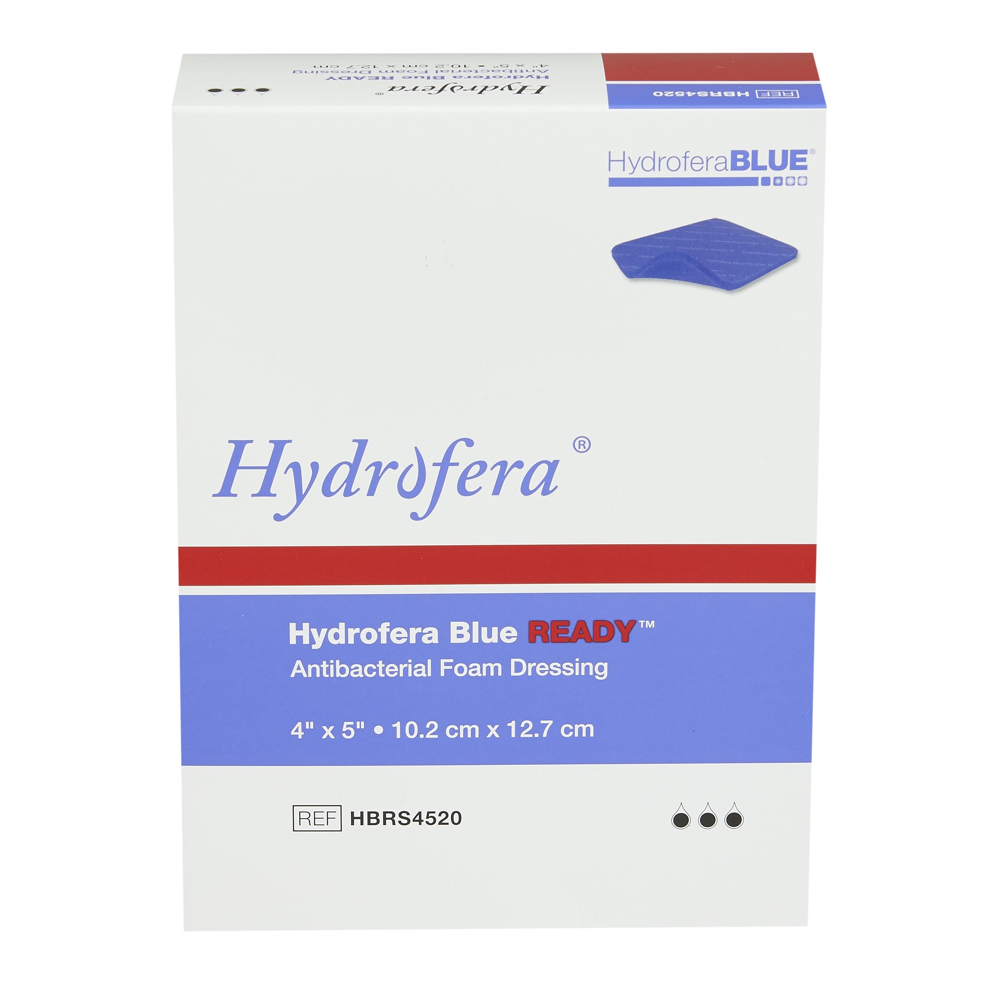 BSN Medical - HBRS4520 Hollister® Hydrofera Blue Ready™ Antibacterial Foam Dressing