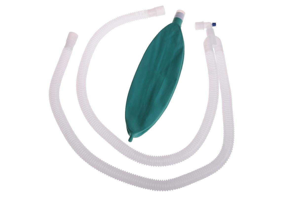 Medline - DYNJAA6006 Anesthesia Breathing Circuit Medline® Corrugated Tube 60 Inch Tube Dual Limb Adult 3 Liter Bag Single Patient Use