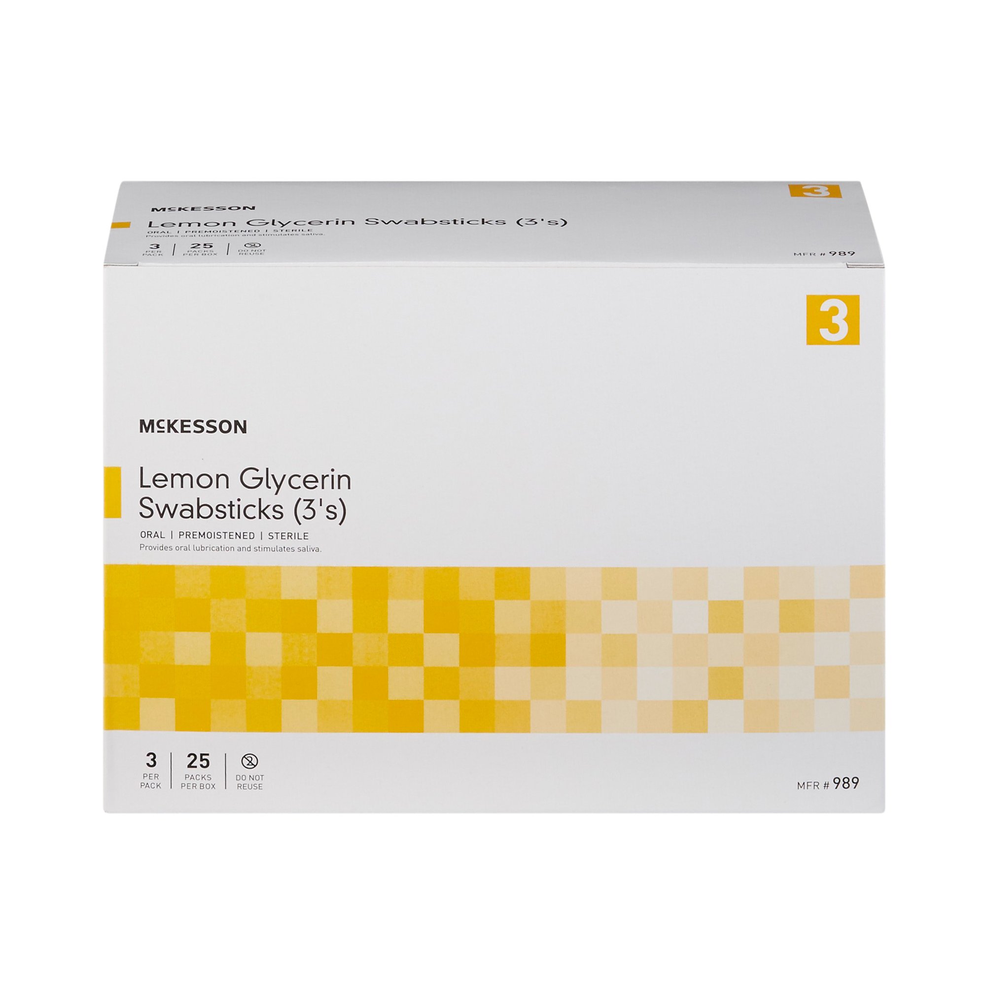 McKesson Lemon Glycerin Swabstick 989 by McKesson Brand