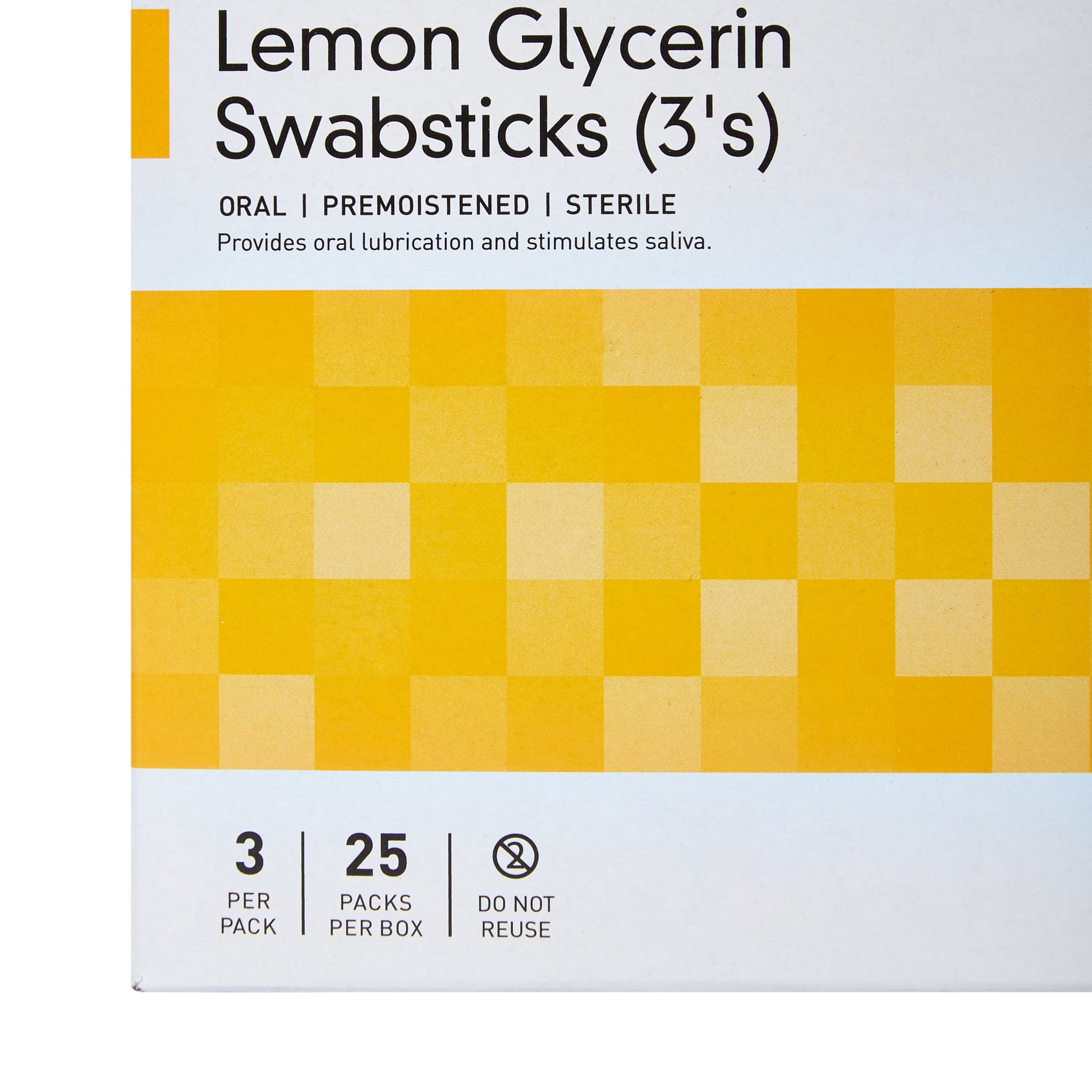 McKesson Brand 989 - McKesson Oral Swabstick, Lemon Glycerin, Sterile - 1/Each, 25/Box, 250/Case
