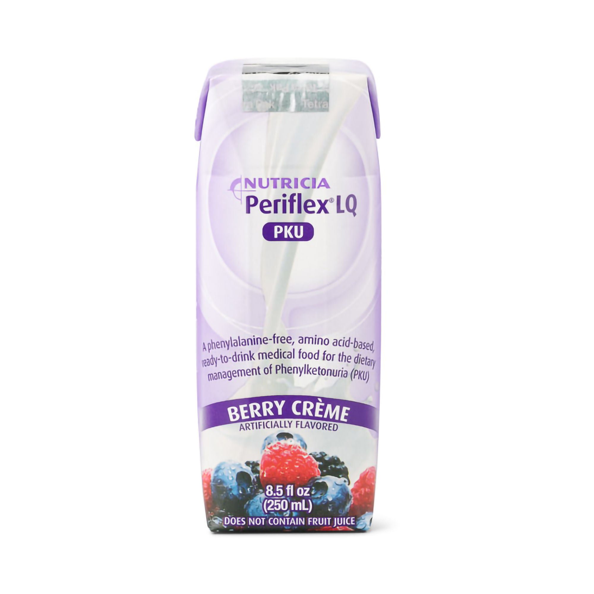 Nutricia North America - 113358 Periflex® LQ Berry Crème Medical Food for Management of Phenylketonuria, 250 mL
