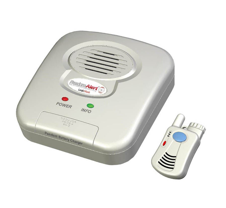 Logic Mark - 35911 Personal Emergency Response System FreedomAlert® 0-3/4 X 1-1/4 X 3 Inch White / Blue