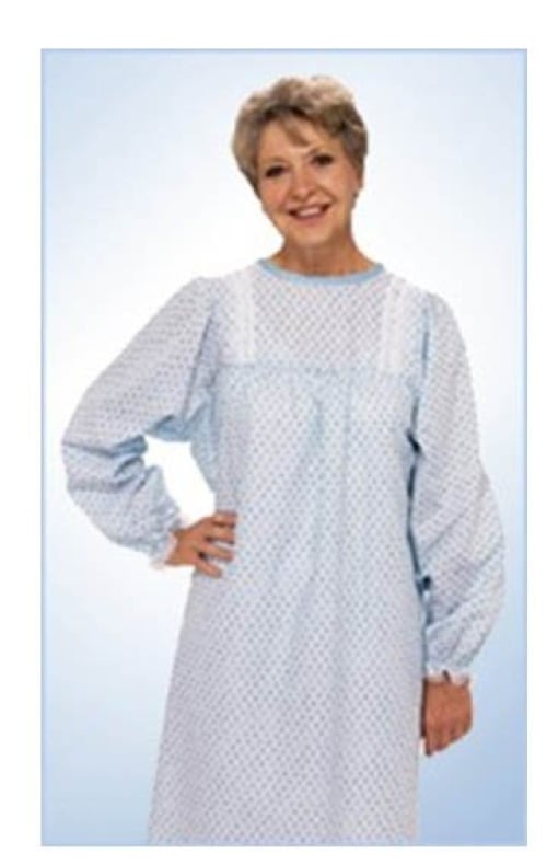 Salk Inc - 550MP Patient Exam Gown TieBack™ One Size Fits Most Geometric Print Reusable
