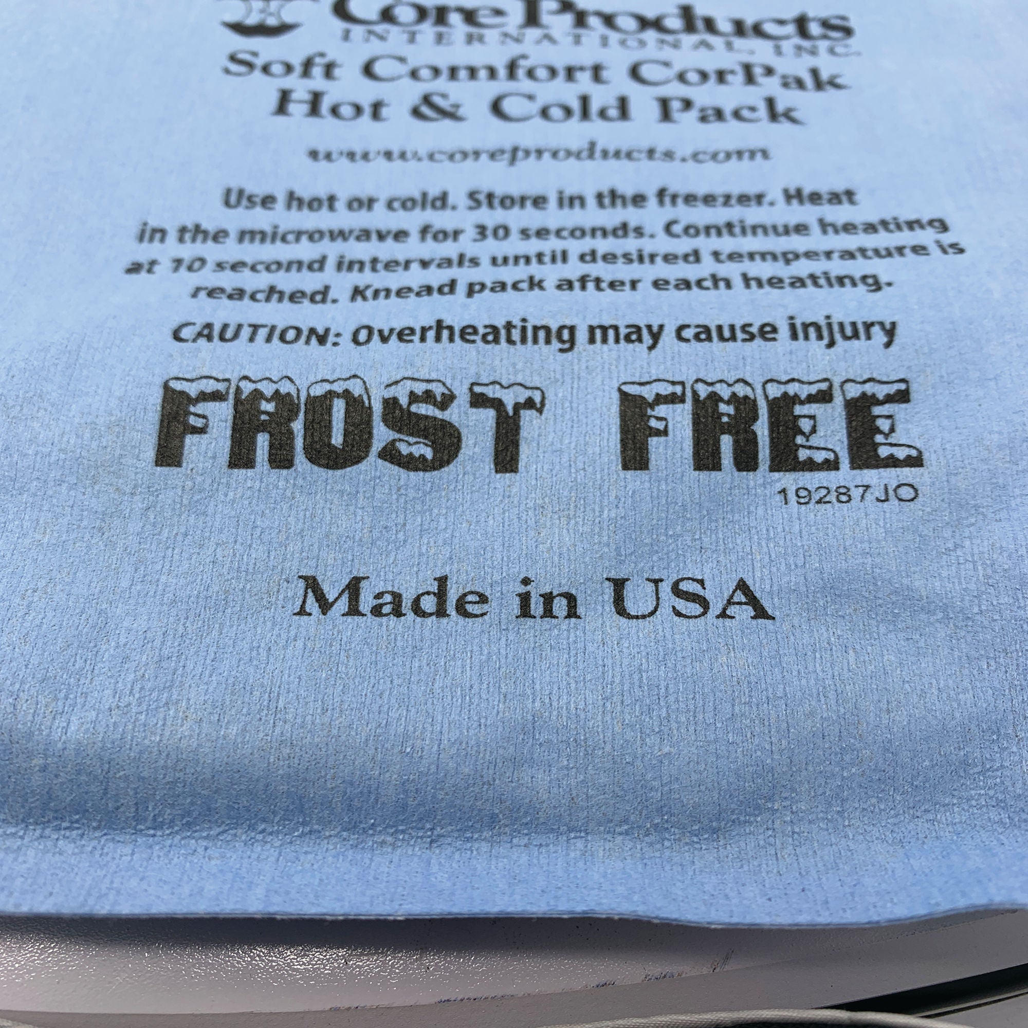 Core Products - ACC-549 Hot / Cold Pack Soft Comfort CorPak General Purpose Small 3 X 5 Inch Polyethylene / Polyester / Propylene Glycol / Bentonite Clay / Water Reusable