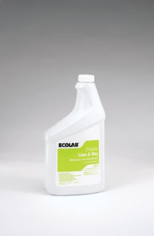 Ecolab - 6115210 Lime Scale Remover Ecolab® Clinging Lime-A-Way 32 oz. Pump Bottle Liquid Unscented