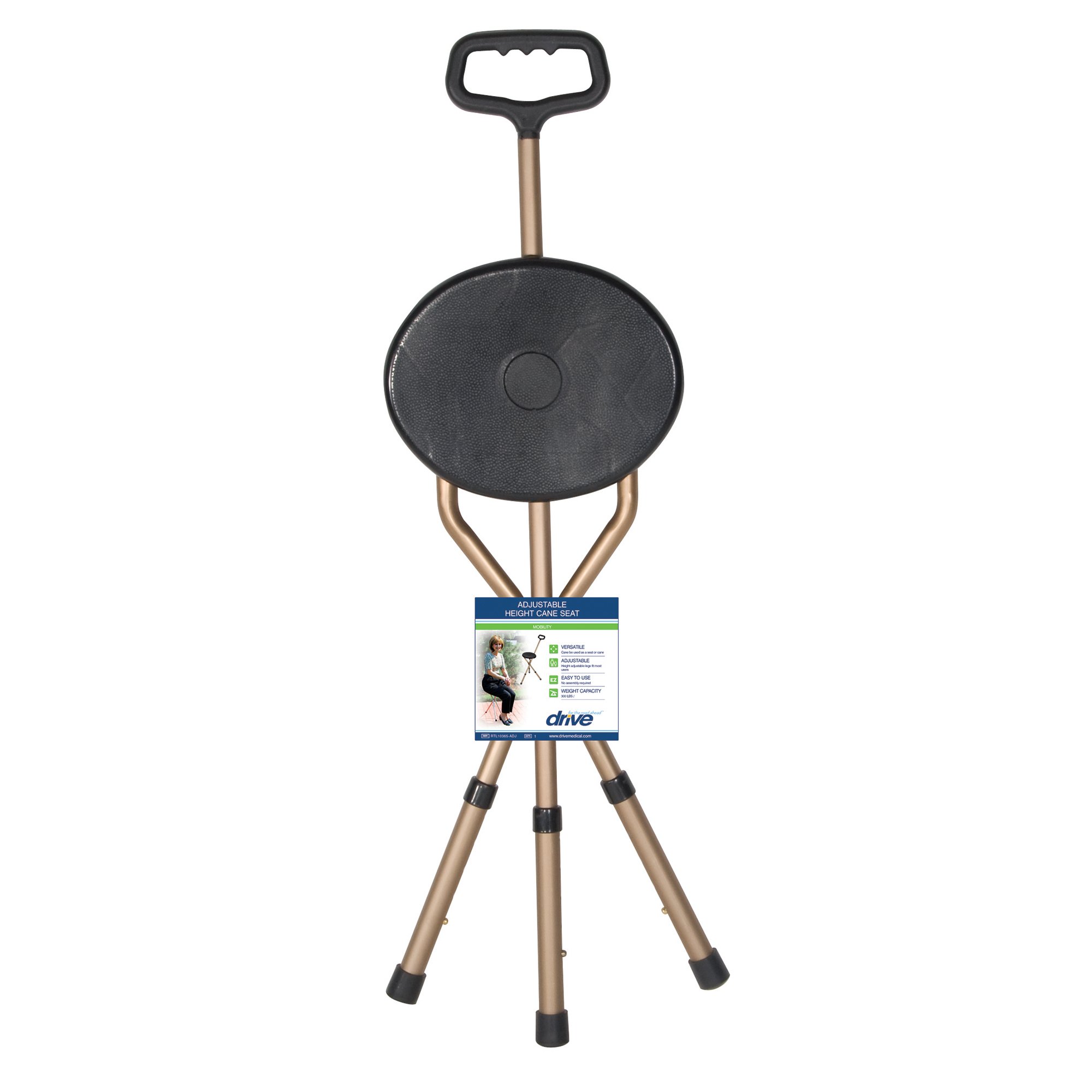 Drive DeVilbiss Healthcare - RTL10365-ADJ drive™ Aluminum Seat Cane