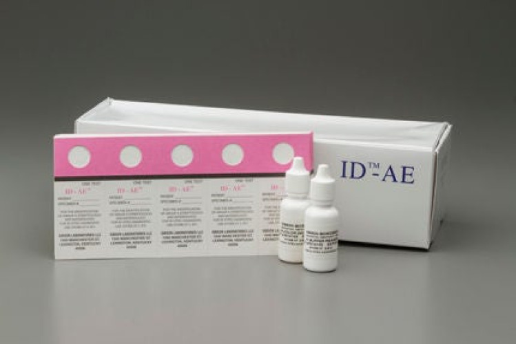 Gibson Bioscience - 60060 Respiratory Test Kit ID-AE™ Group A Streptococcus and Group D Enterococci Identification 50 Tests CLIA Non-Waived