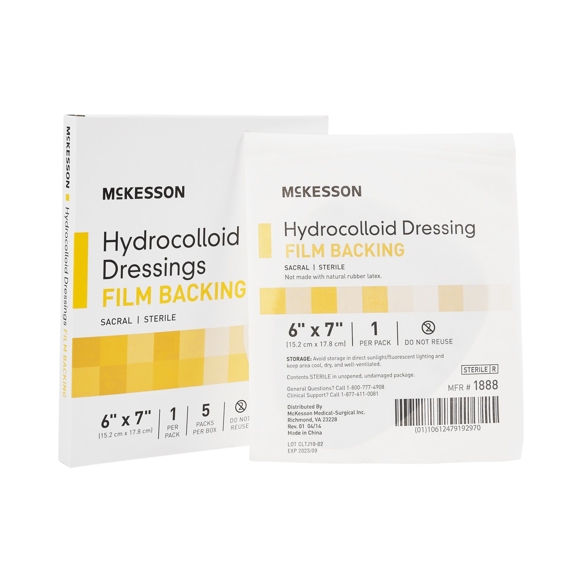McKesson Brand - 1888 McKesson Hydrocolloid Dressing
