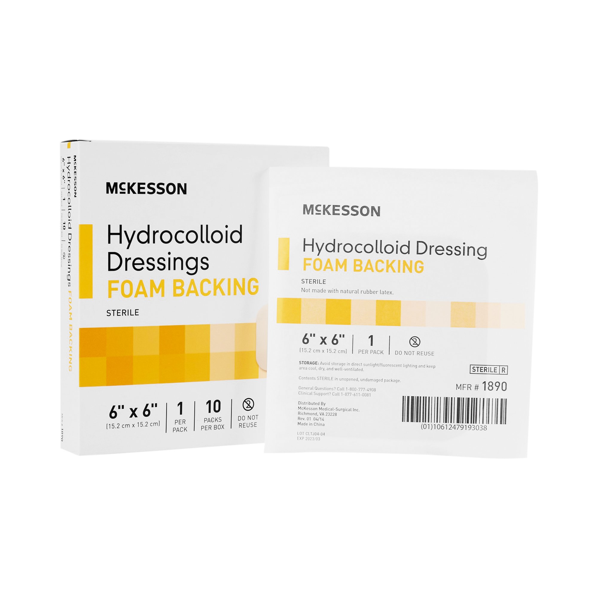 McKesson Brand - 1890 McKesson Hydrocolloid Dressing