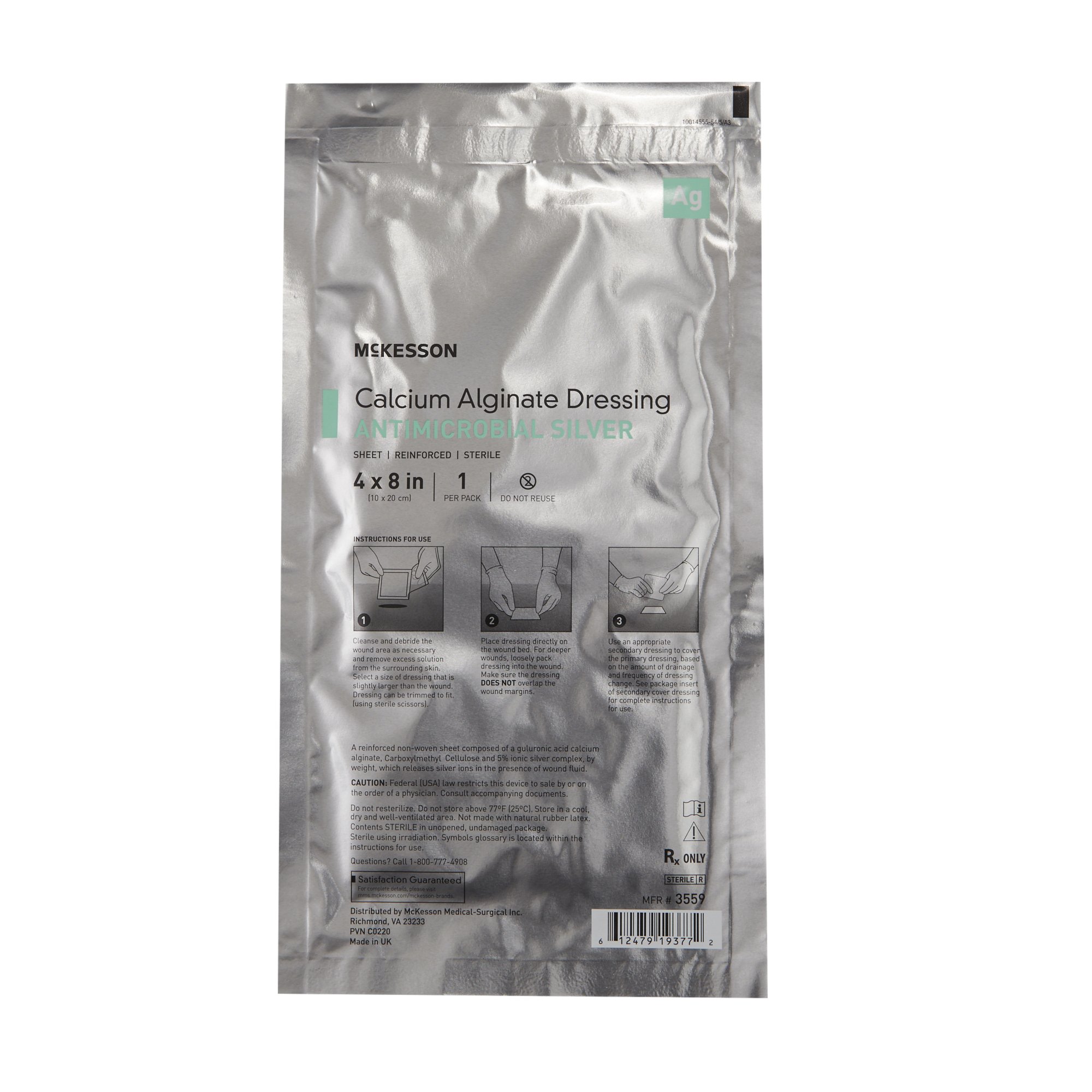 McKesson Silver Alginate Dressing 3559 by McKesson Brand