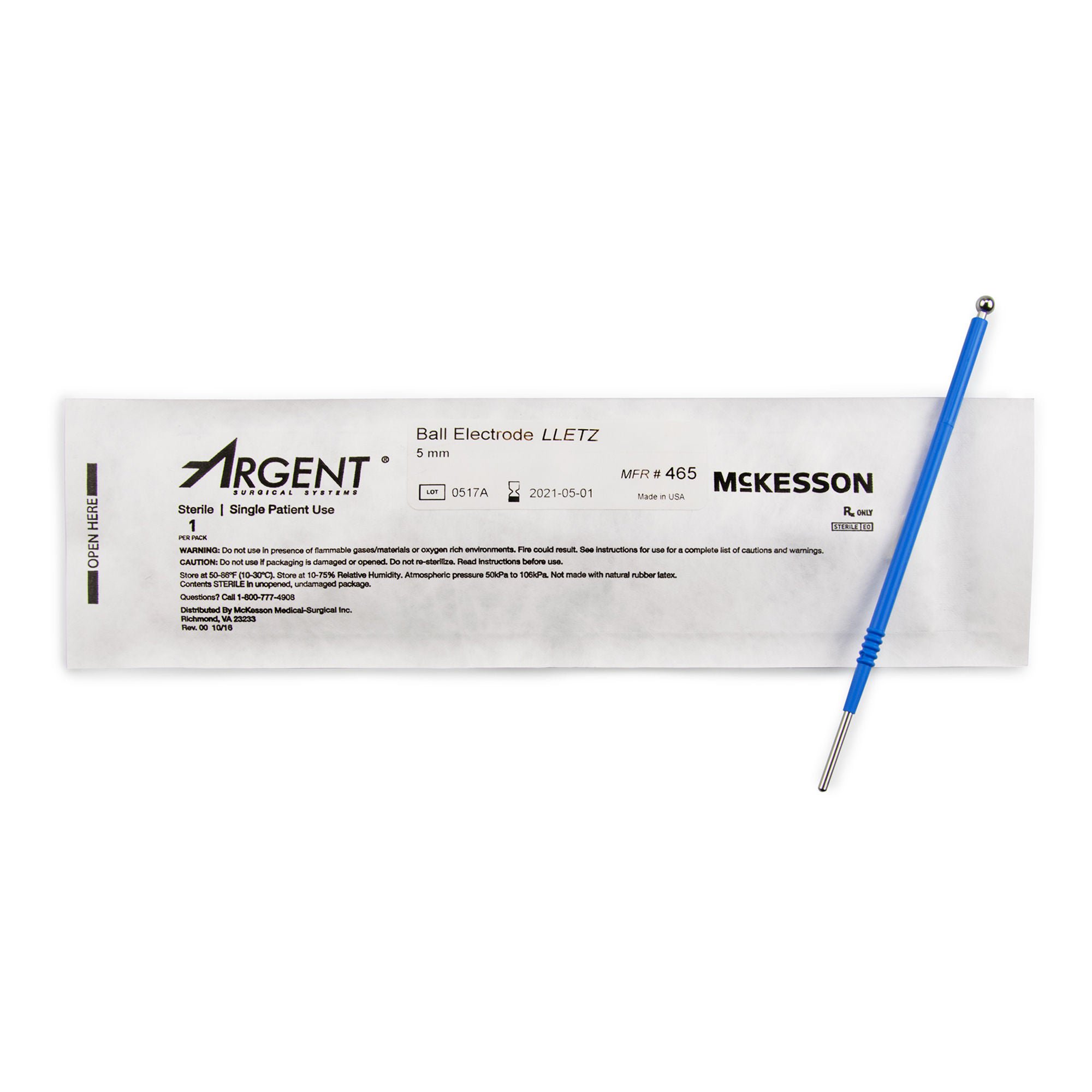 McKesson Brand - 465 McKesson Argent™ Disposable Ball Electrode