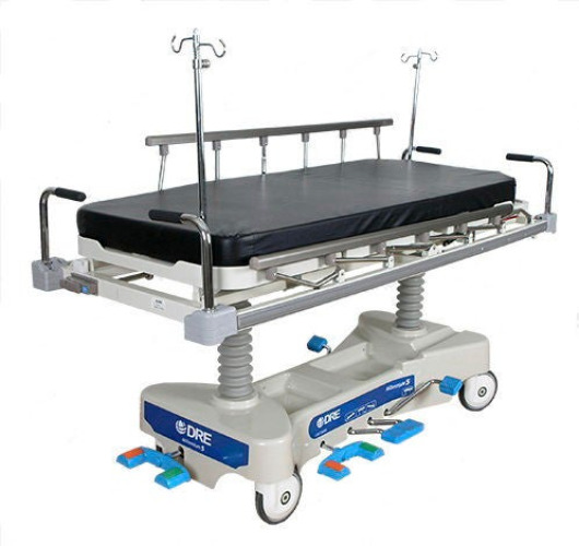 DRE MED - 7JE200 Stretcher Millenium 5 Adjustable Height / 5th Wheel 500 lbs. Weight Capacity