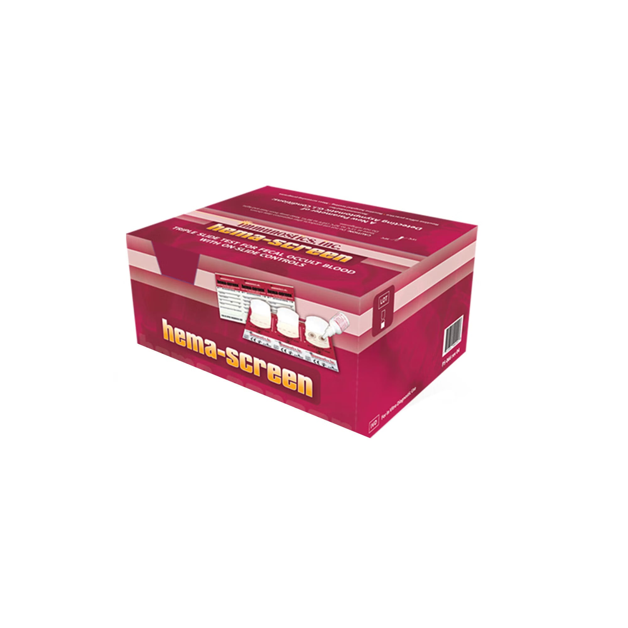 Immunostics - HSPP-50 Cancer Screening Test Kit Hema-Screen™ Patient Pack Fecal Occult Blood Test (FOBT) 50 Tests CLIA Waived