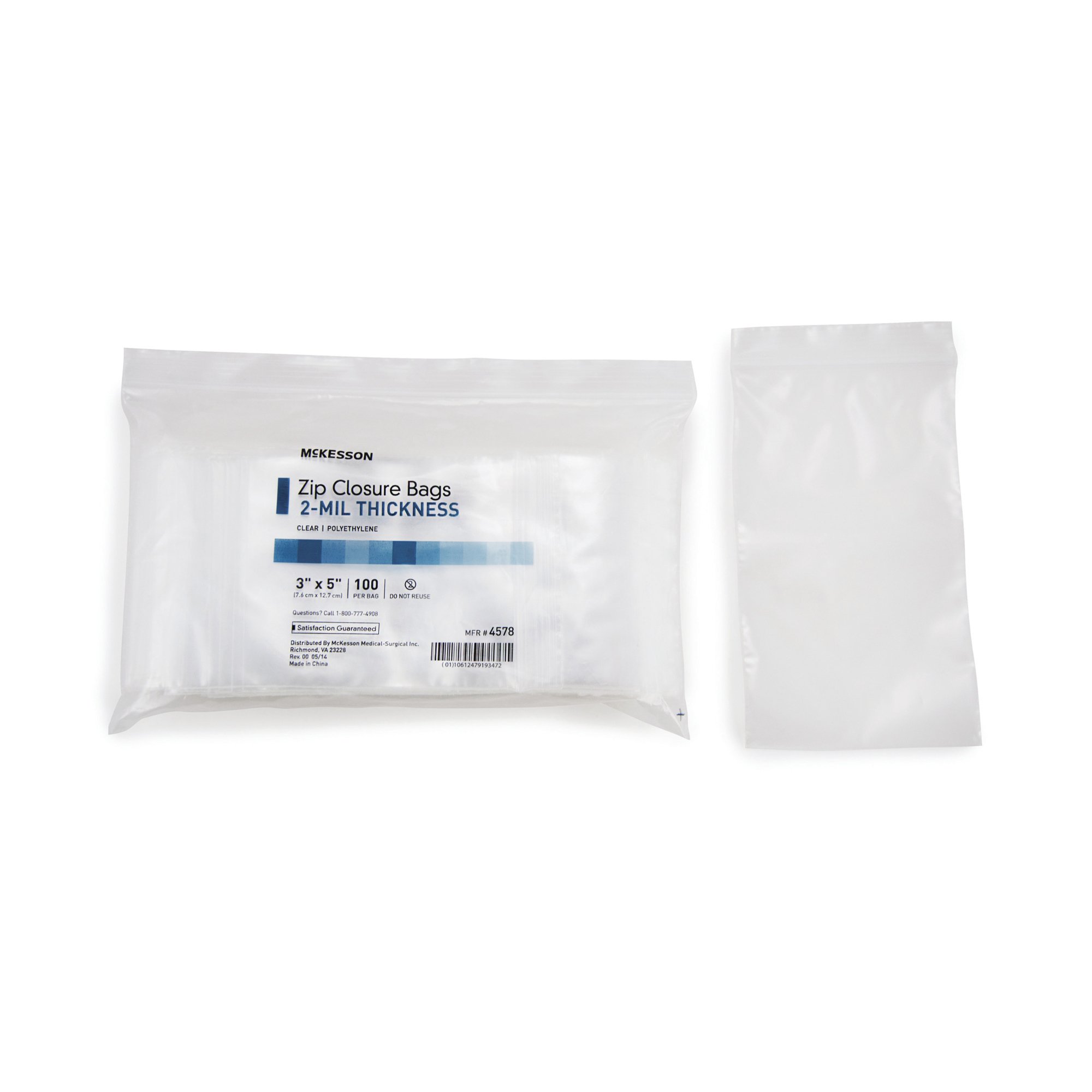 McKesson Brand - 4578 McKesson Zip Closure Bag
