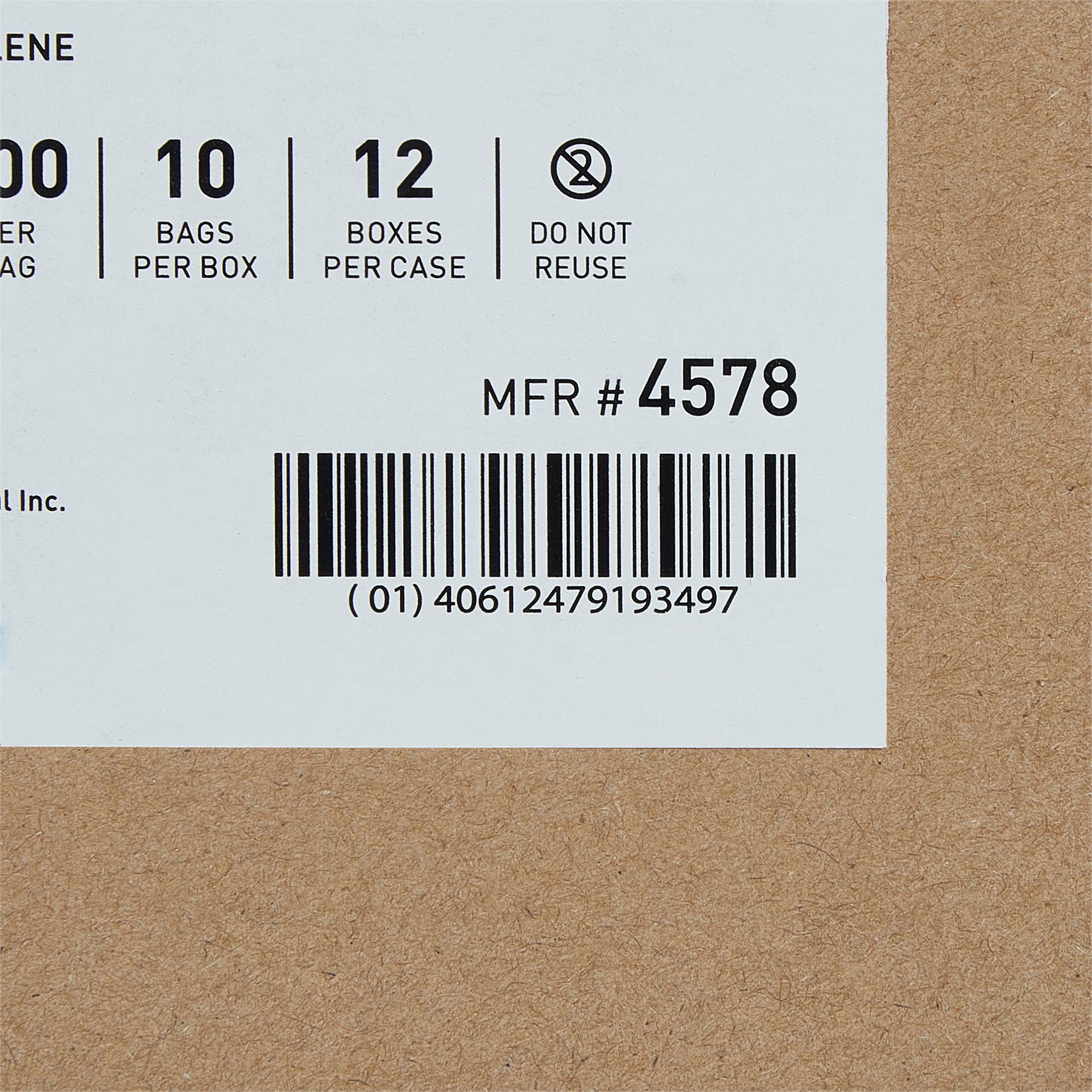 McKesson Brand 4578 - McKesson Zip Closure Bag, 3 x 5 in. - 1/Pack, 10/Box, 120/Case
