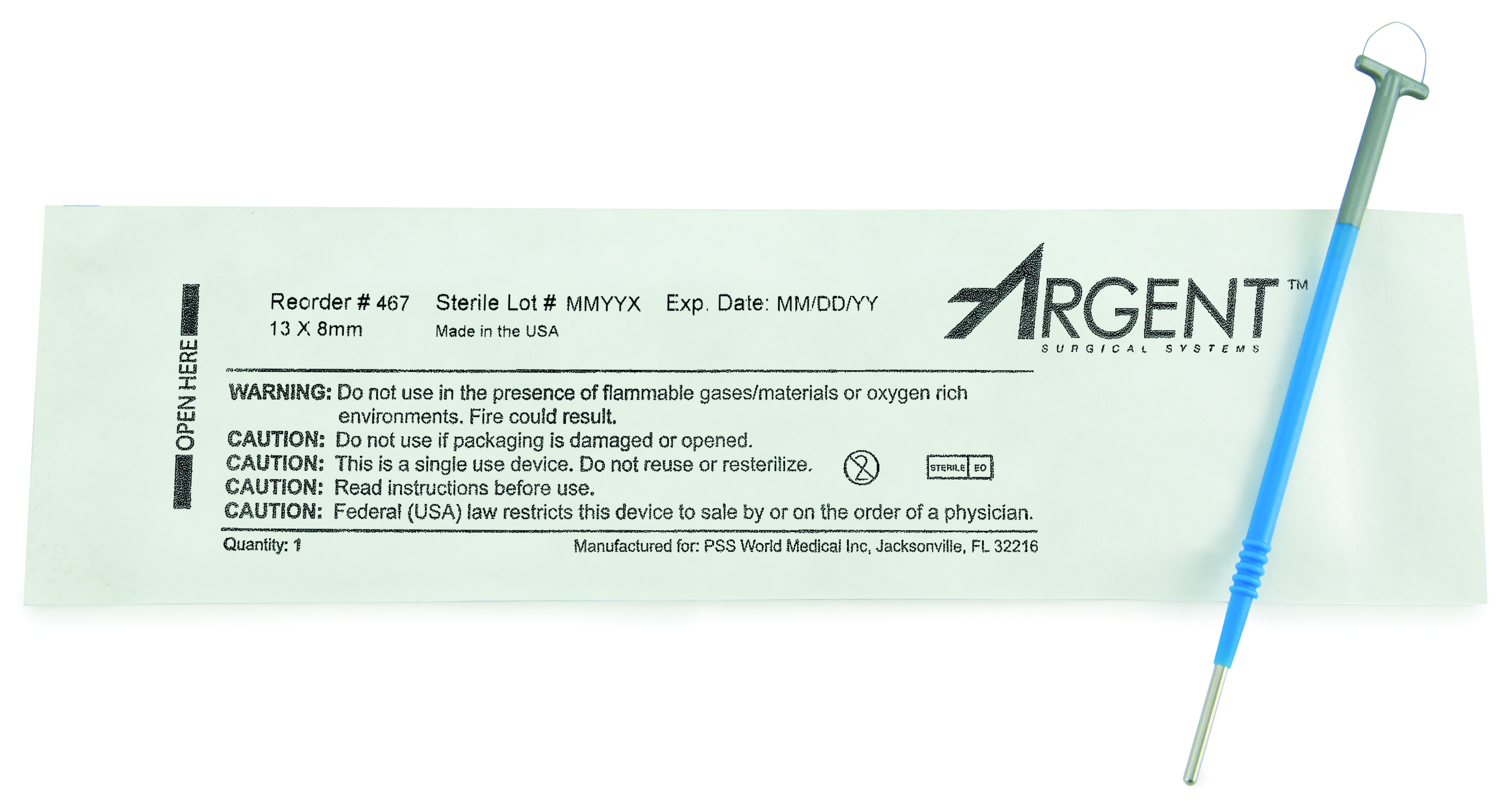 McKesson Brand 467 - McKesson Argent™ Disposable Lletz Loop Electrode - 5/Box