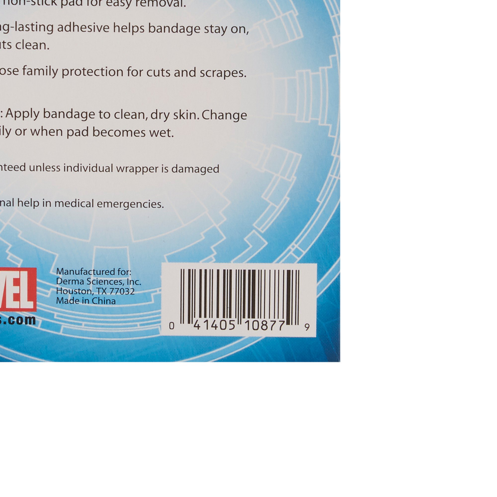 Dukal 1087737 - American White Cross Stat Strip Adhesive Strip, 3/4 x 3 Inch, Spider-Man Design - 100/Box, 1200/Case