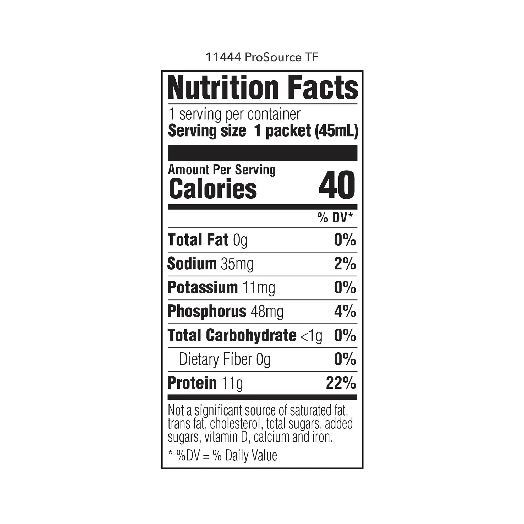 Medtrition-National Nutrition - 11444 ProSource TF Ready to Hang Tube Feeding Formula