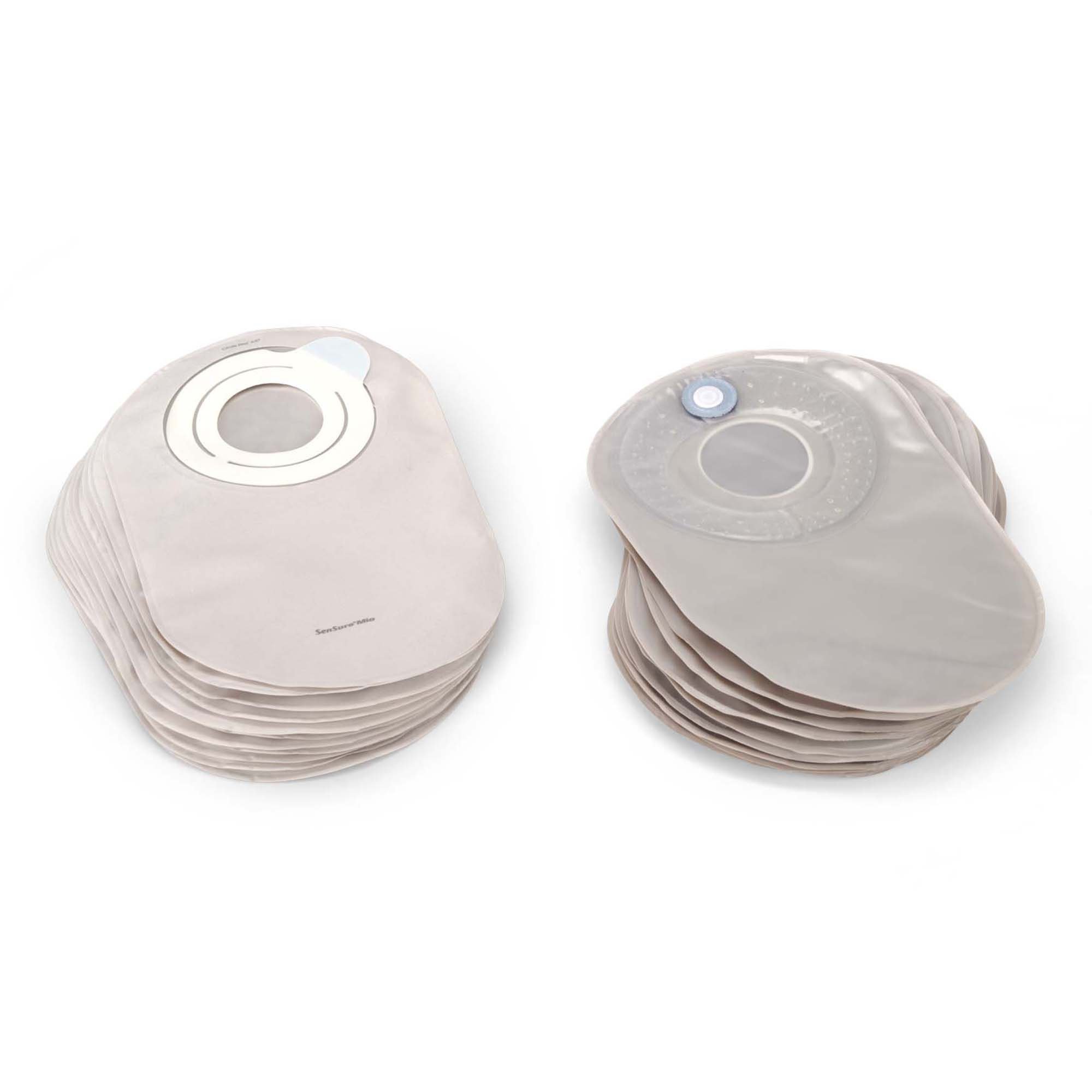 Coloplast 12203 - SenSura® Mio Flex Two-Piece Transparent Ostomy Pouch, Green Match - 30/Box