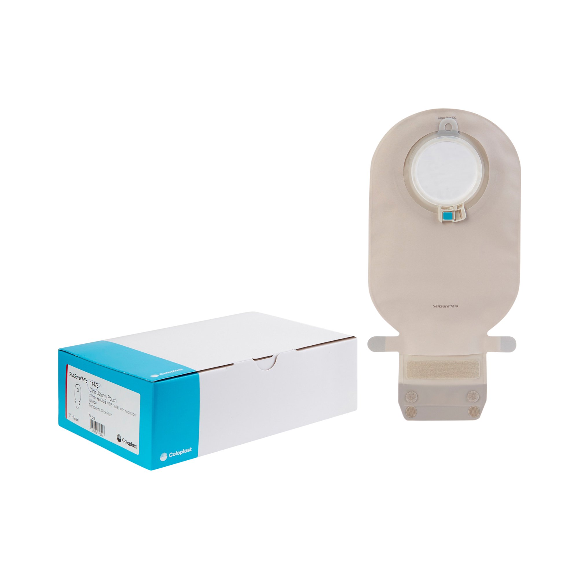 Coloplast - 11473 SenSura® Mio Click 2-Piece Transparent Ostomy Pouch