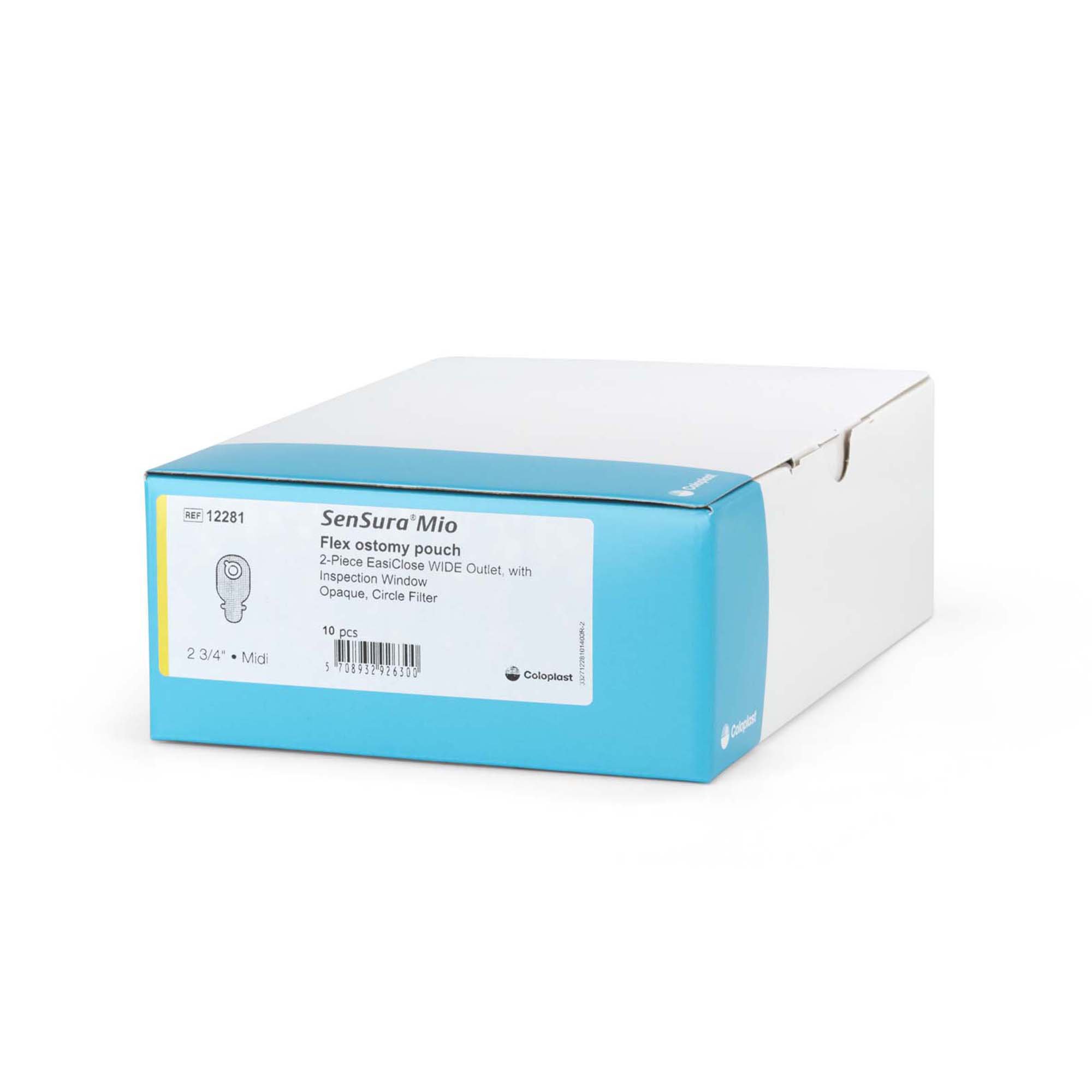 Coloplast 12281 - SenSura® Mio Flex Opaque Ostomy Pouch, Yellow Match - 10/Box