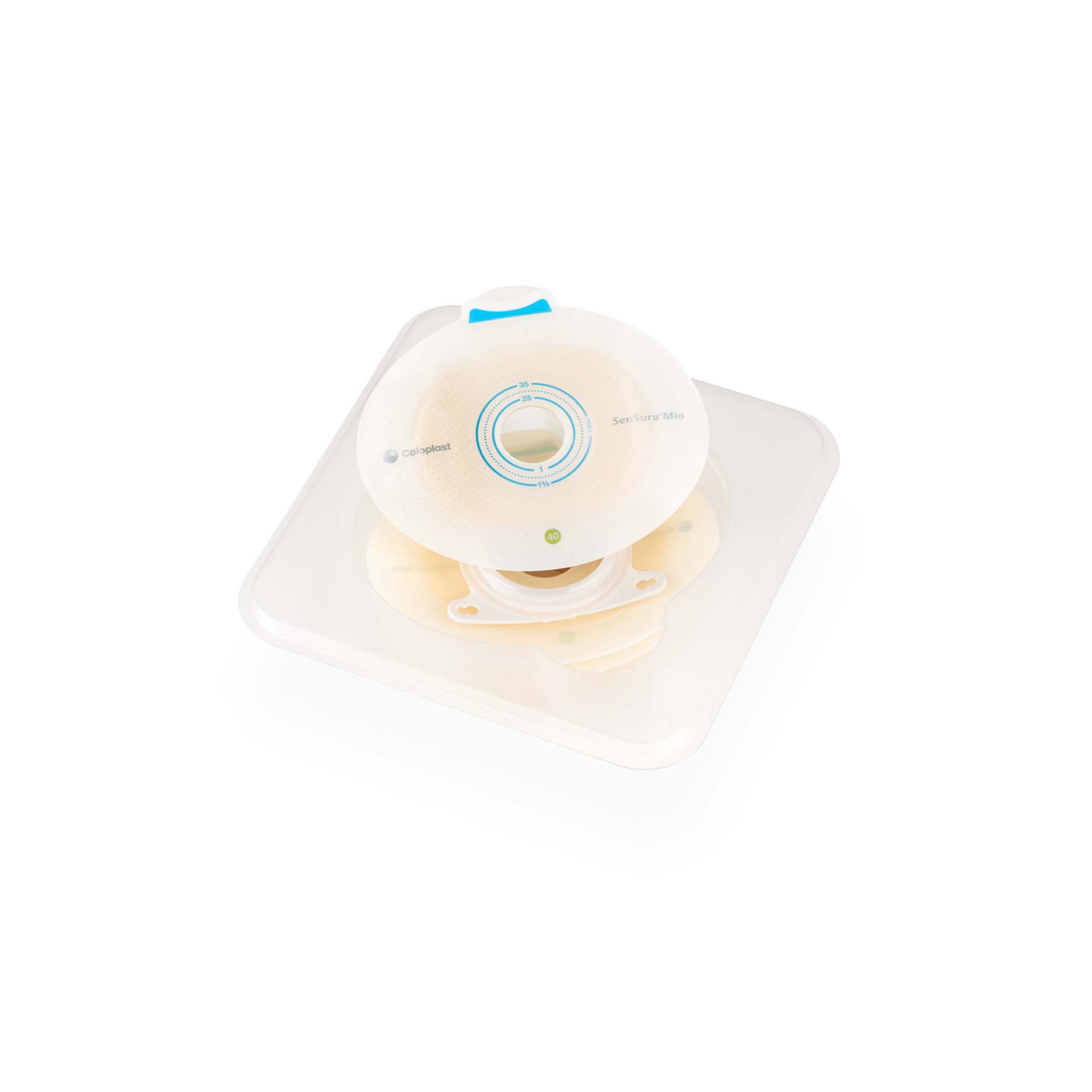 Coloplast 10503 - SenSura® Mio Click Ostomy Barrier, 20 mm Stoma Opening, Green Color Match - 5/Box