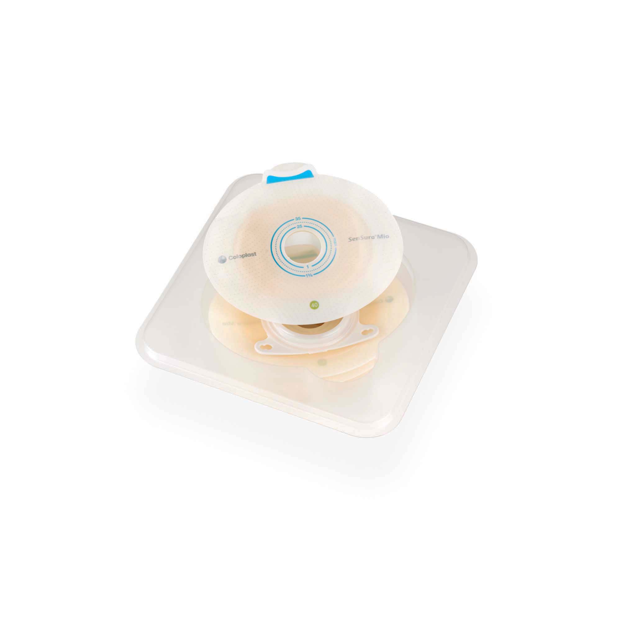 Coloplast 10506 - SenSura® Mio Click Ostomy Barrier, 22 mm Stoma Opening, Green Color Match - 5/Box