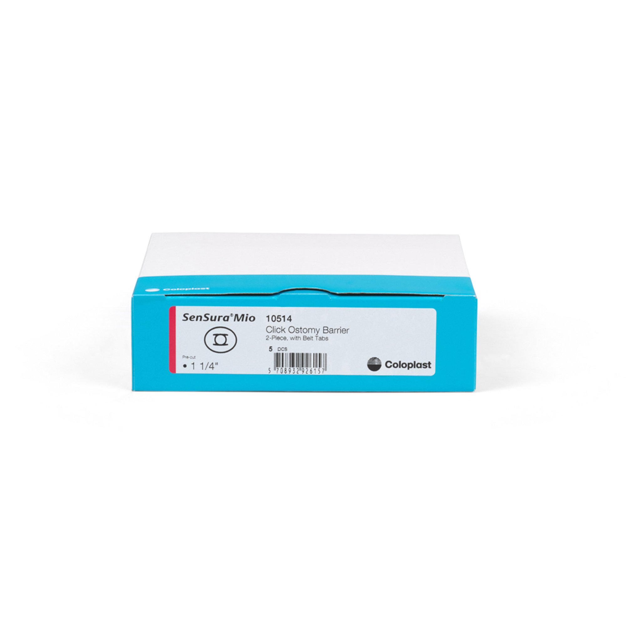 Coloplast 10514 - SenSura® Mio Click Ostomy Barrier, Pre-cut for 32 mm Stoma Opening, Red Match - 5/Box