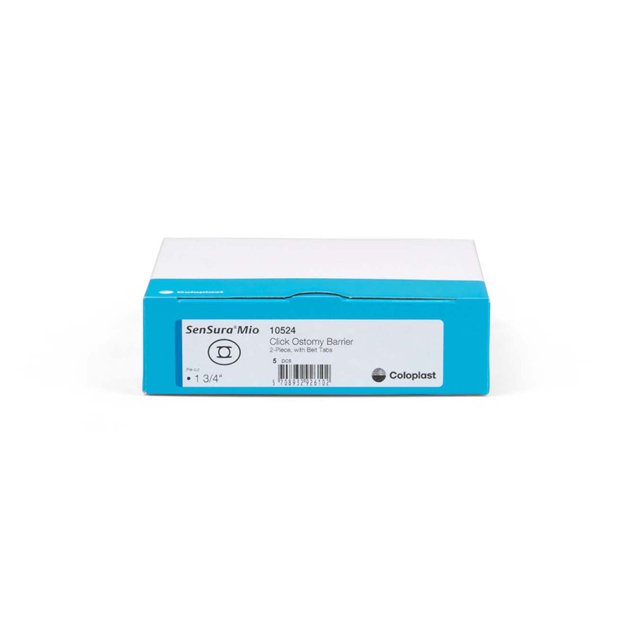 Coloplast 10524 - SenSura® Mio Click Barrier, 45 mm Stoma Opening, Blue Color Match - 5/Box