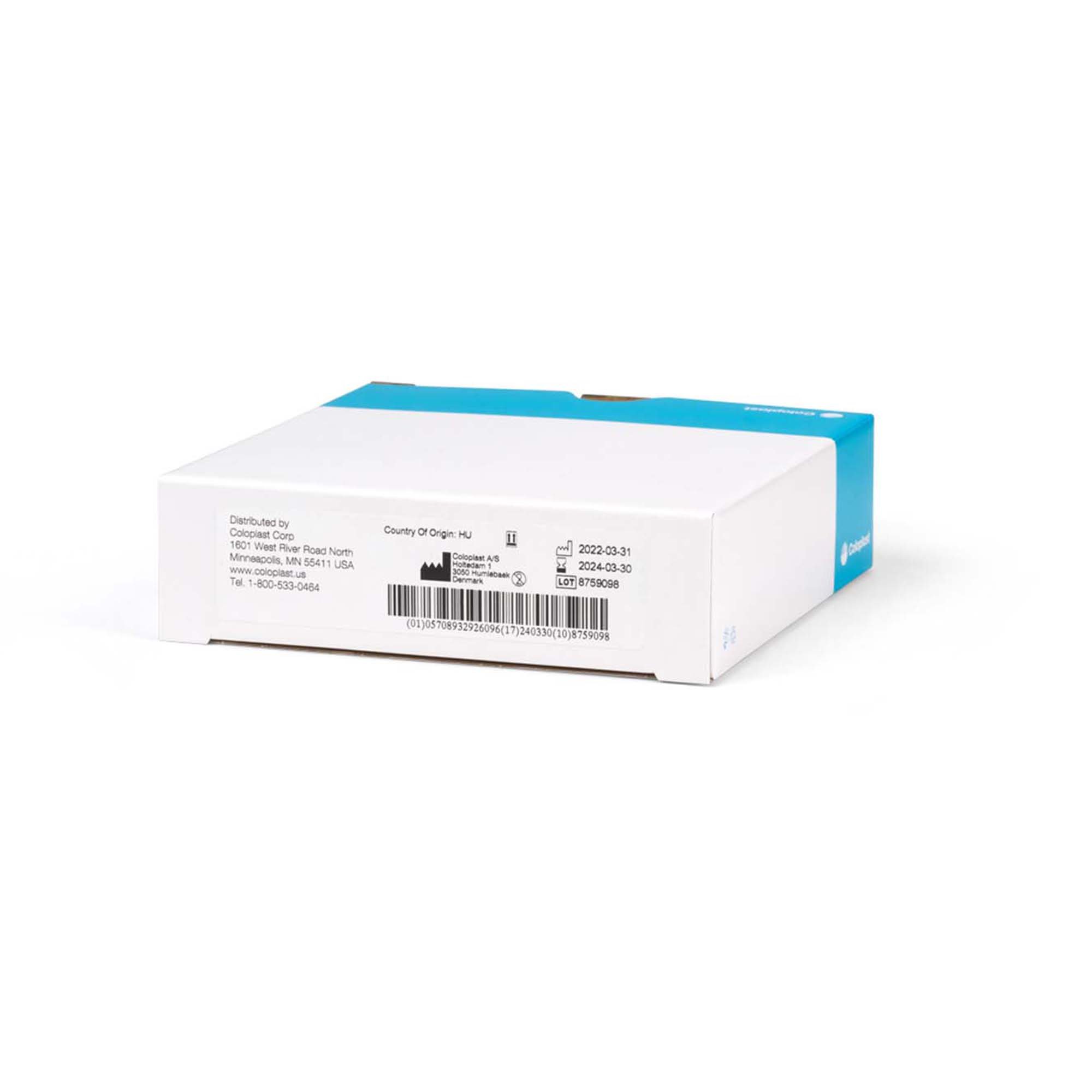 Coloplast 10525 - SenSura® Mio Click Ostomy Barrier, 50 mm Stoma Opening, Blue Color Match - 5/Box