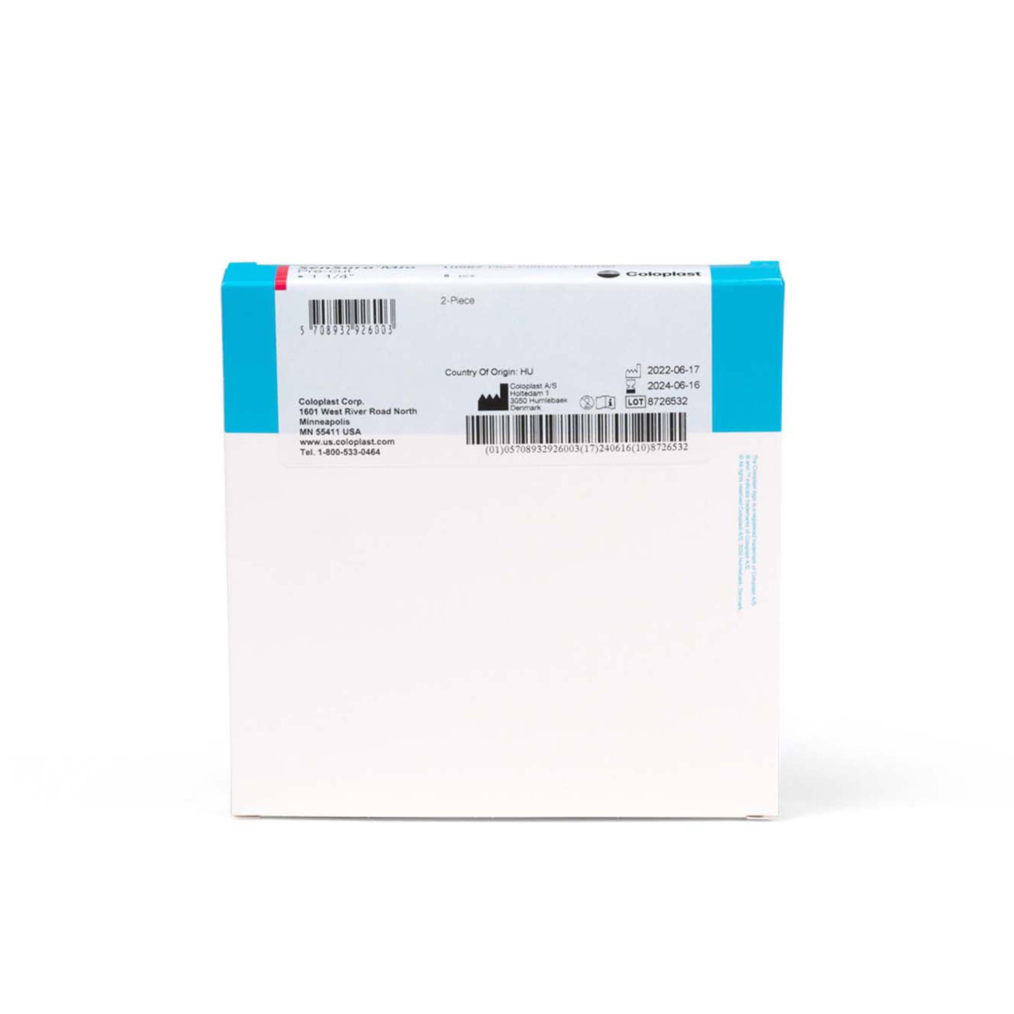 Coloplast 10567 - SenSura® Mio Flex Ostomy Barrier, 32 mm Stoma Opening, Red Color Match - 5/Box