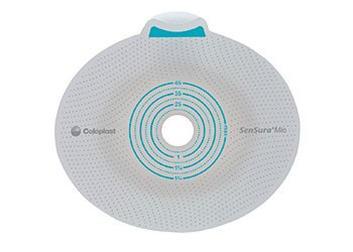 Coloplast 10573 - SenSura® Mio Flex Ostomy Barrier, 50 mm Stoma Opening, Yellow Color Match - 5/Box