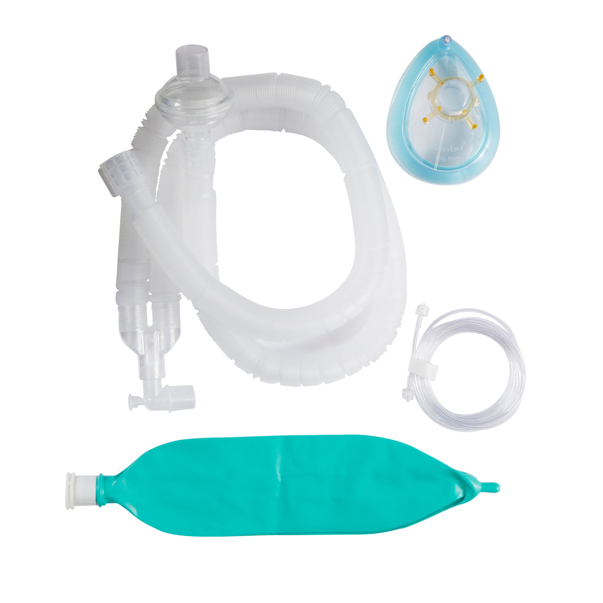 Ambu - 5903F-6121Z Anesthesia Breathing Circuit Ultra Flex® Expandable Tube 90 Inch Tube Dual Limb Adult 3 Liter Bag Single Patient Use