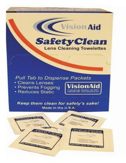 Fisher Anatomical 19041637 - Radians® VisionAid™ SafetyClean Lens Cleaning Towelettes - 100/Pack