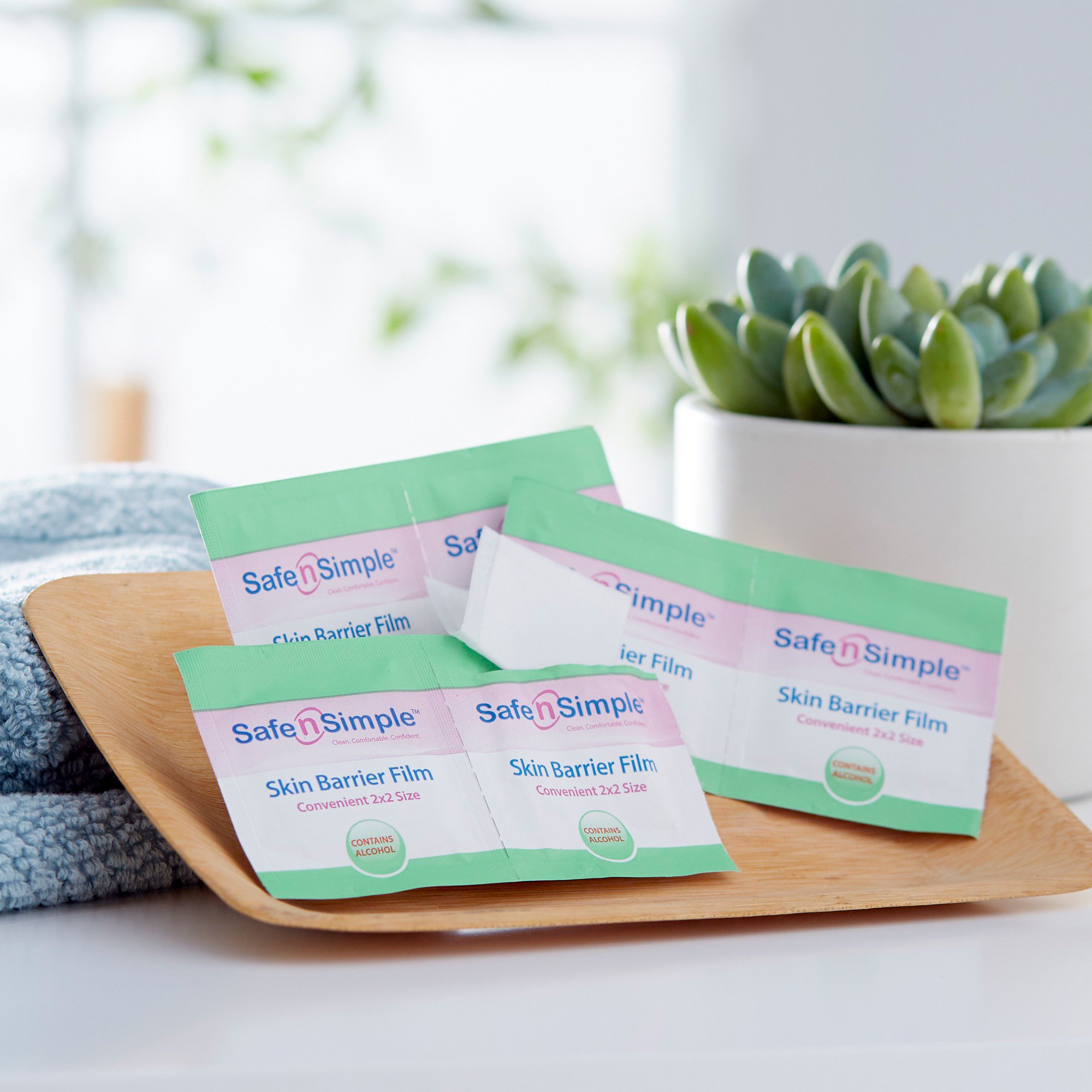 Safe N Simple SNS81850 - Safe N Simple Skin Barrier Wipe, 50 Packets per Box - 1/Each, 50/Box, 10000/Case