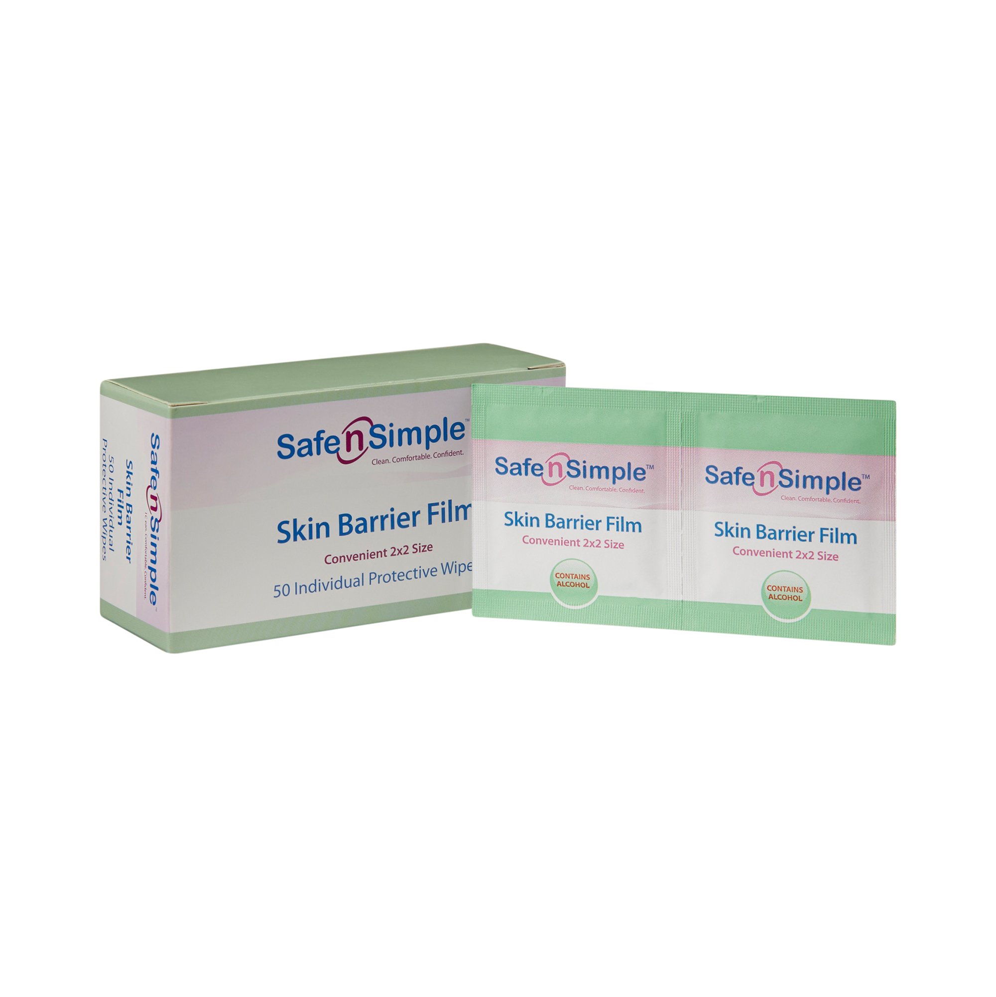 Safe N Simple SNS81850 - Safe N Simple Skin Barrier Wipe, 50 Packets per Box - 1/Each, 50/Box, 10000/Case